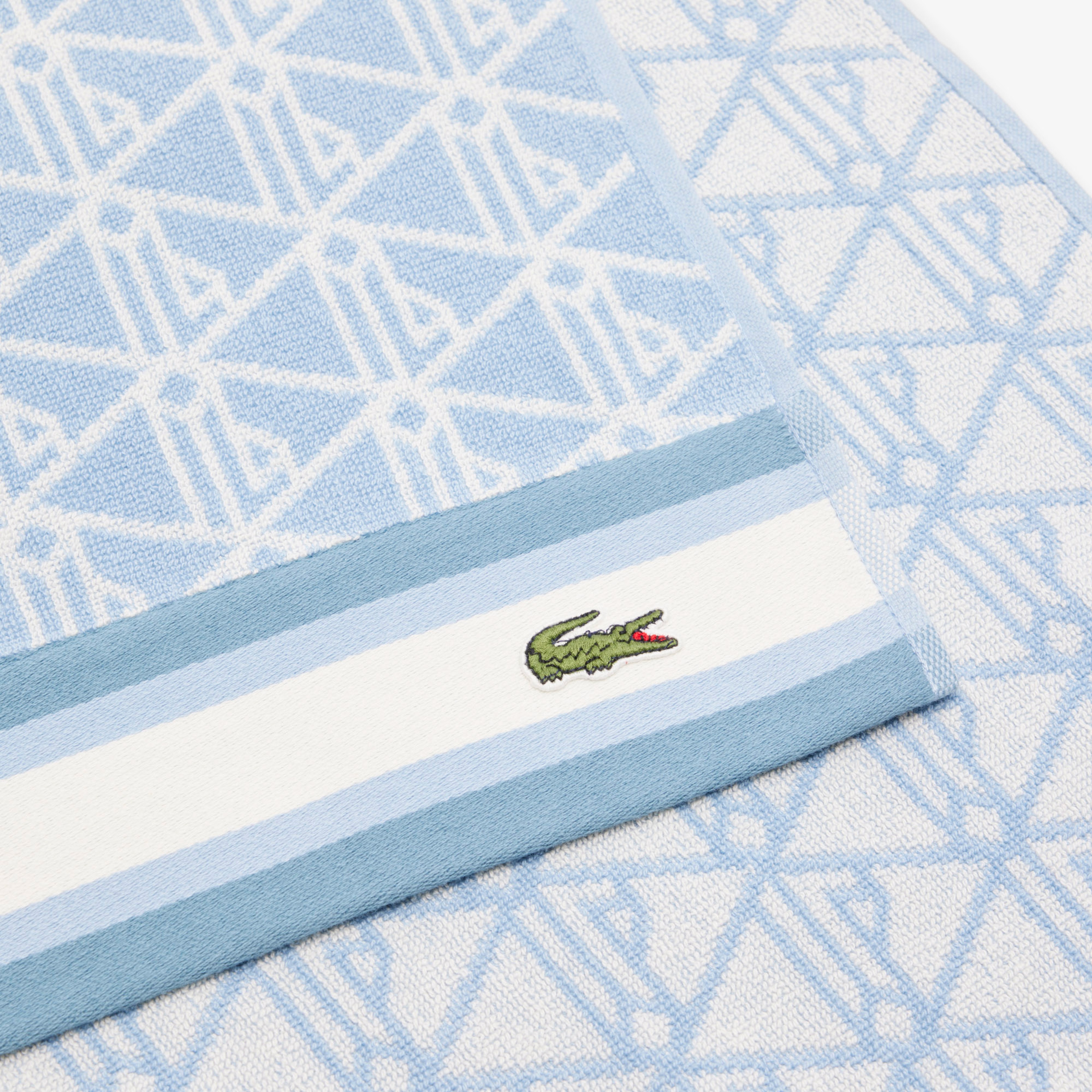 Unisex Monogram Mavi Plaj Havlusu