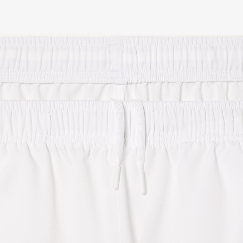 Erkek Renk Bloklu Beyaz Şort