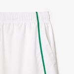 Erkek Renk Bloklu Beyaz Şort