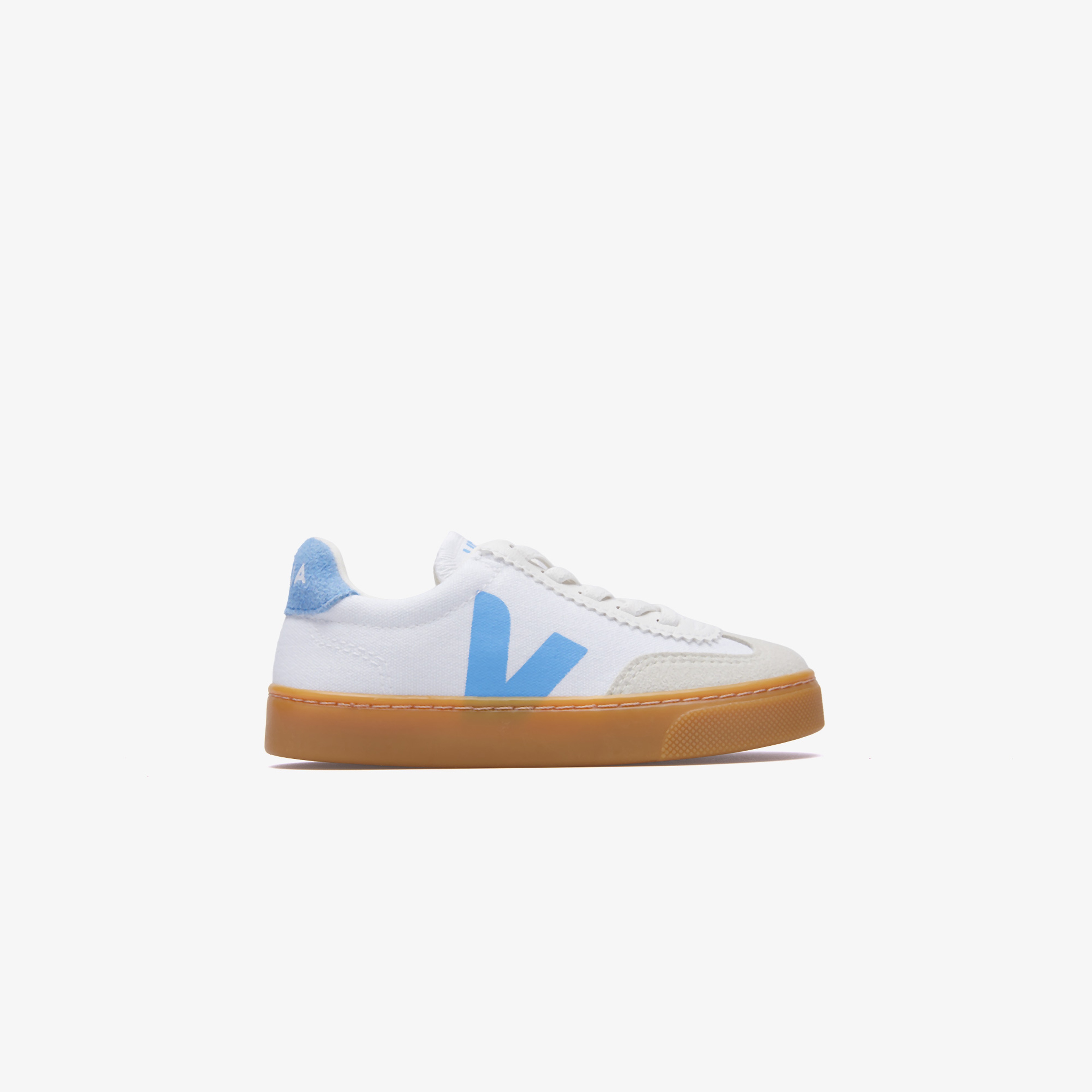 Veja Volley Elastic Laces Canvas Çocuk Beyaz/Mavi Sneaker