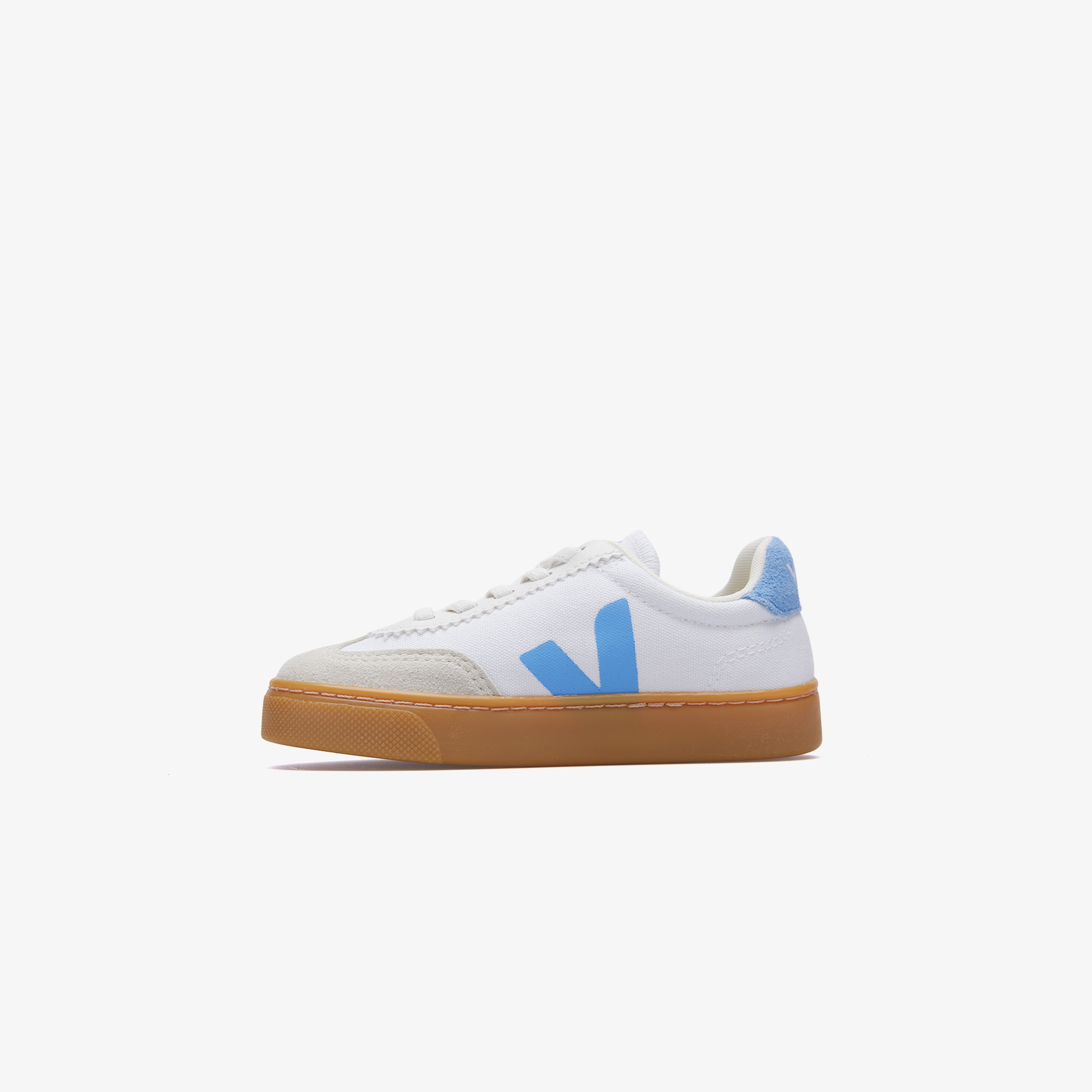 Veja Volley Elastic Laces Canvas Çocuk Beyaz/Mavi Sneaker