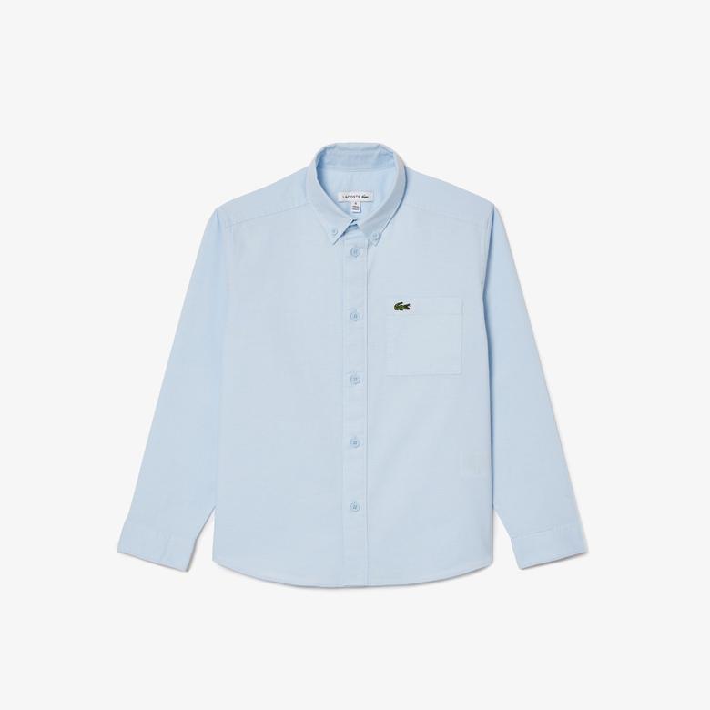 Lacoste Çocuk Uzun Kollu Açık Mavi Gömlek