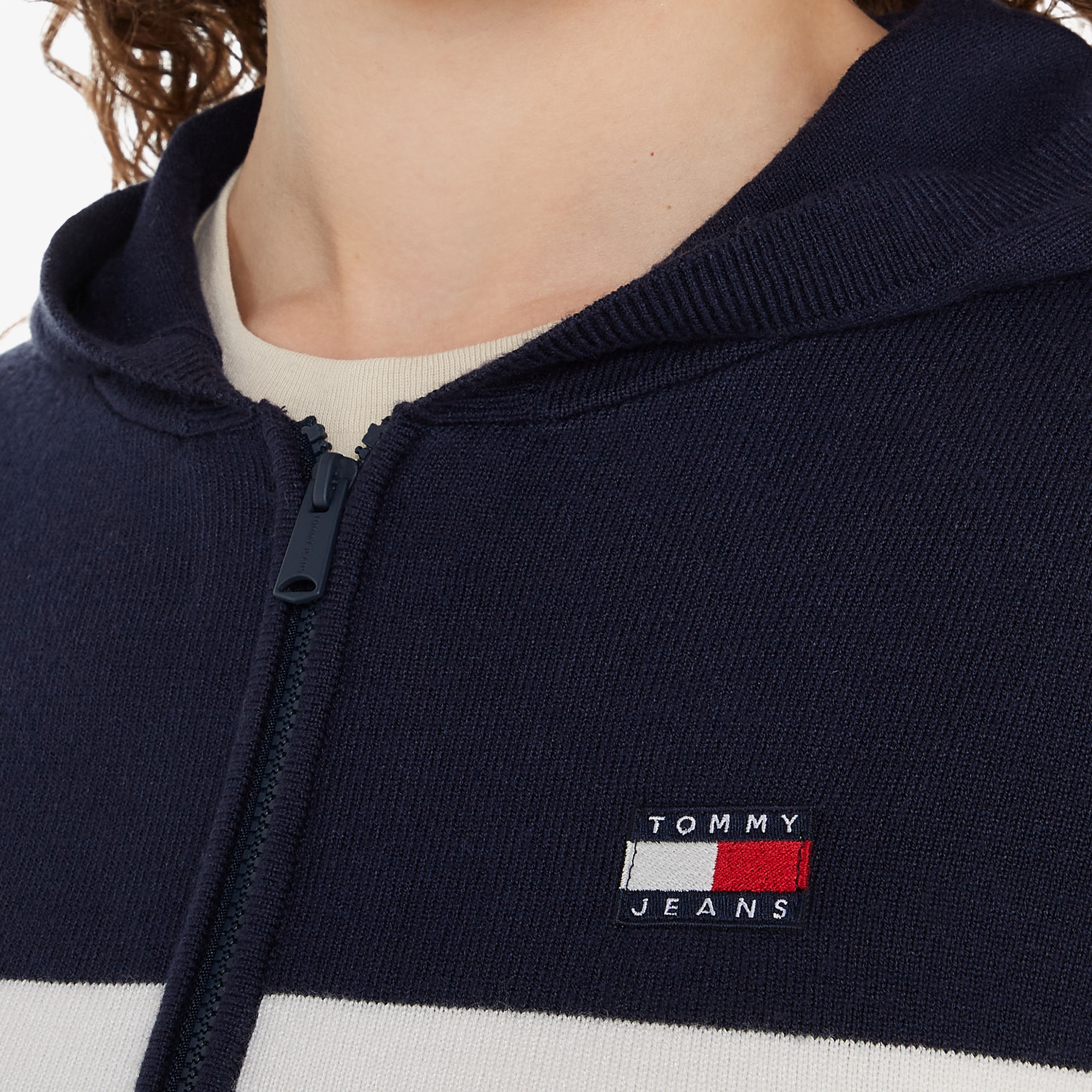 Tommy Jeans Kadın Mavi Triko