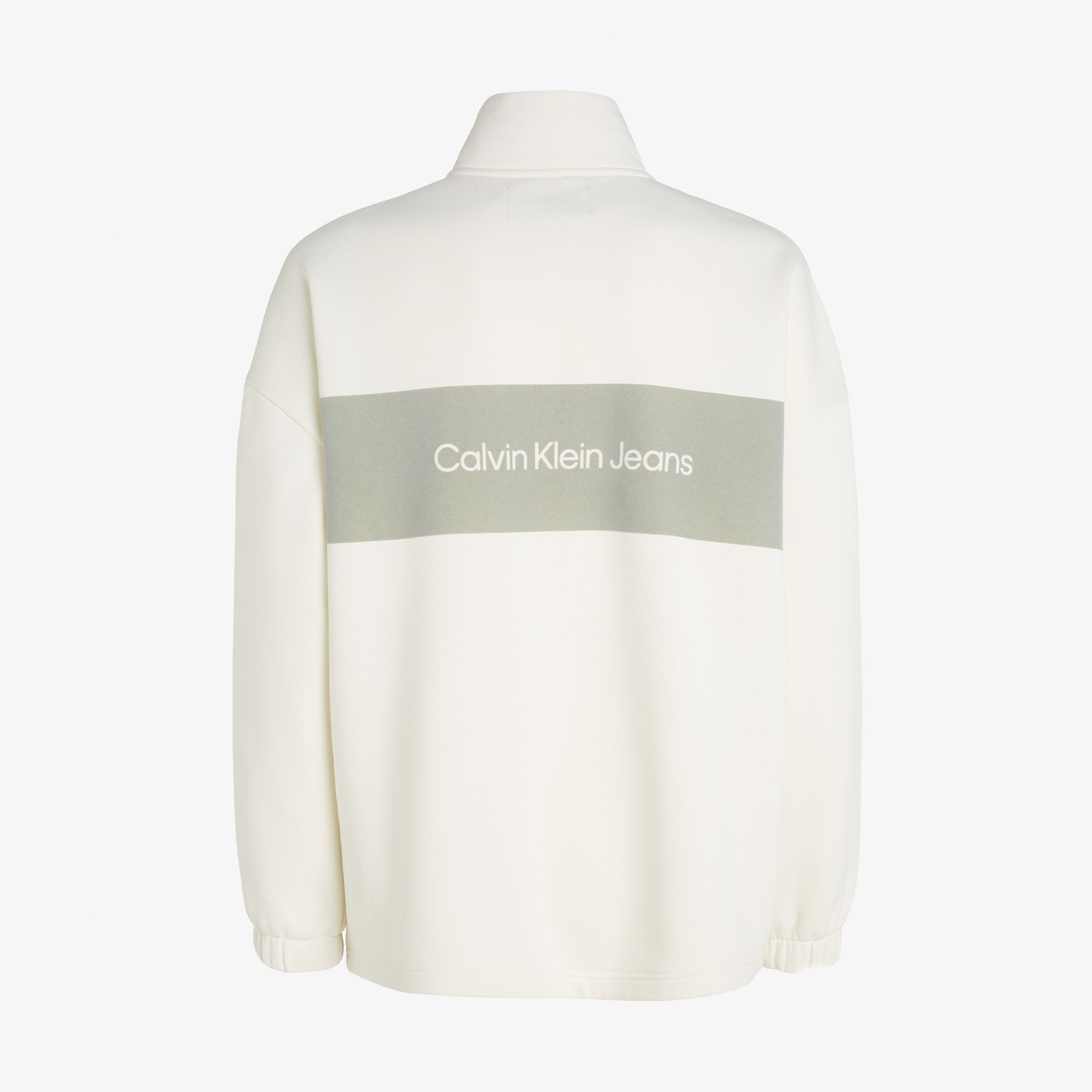Calvin Klein Jeans Erkek Beyaz Sweatshirt