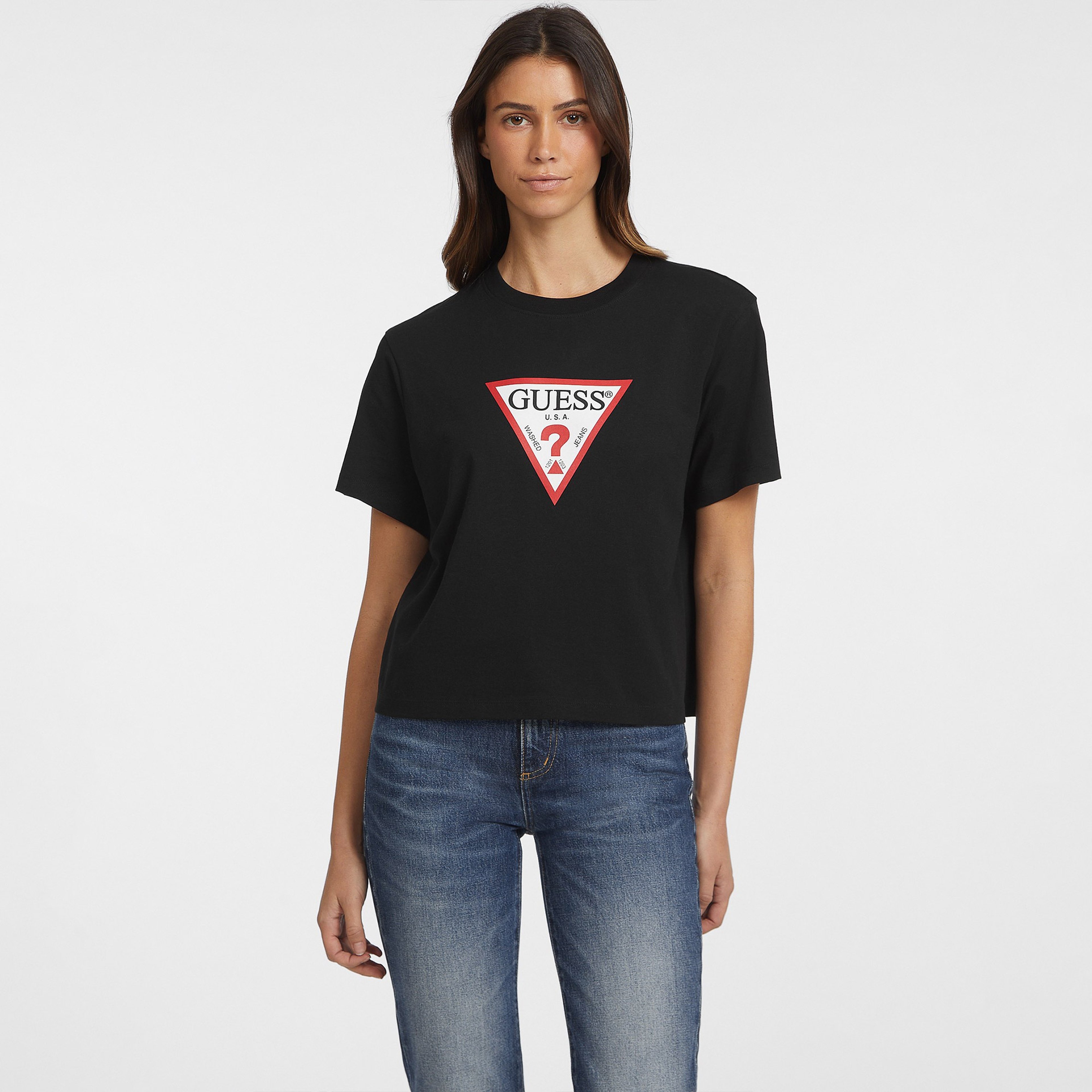 Guess Kadın Siyah T-Shirt