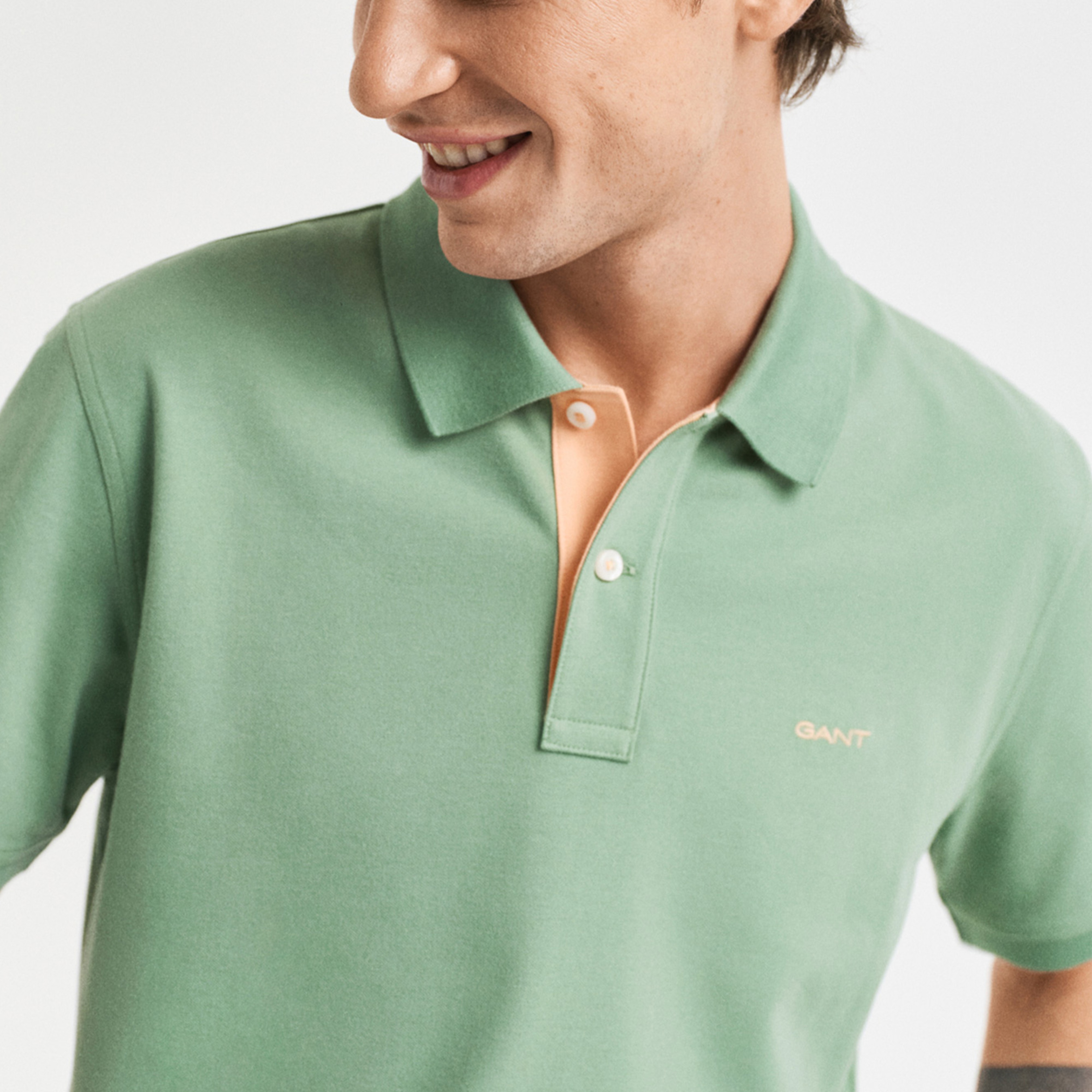 GANT Erkek Yeşil Regular Fit Polo