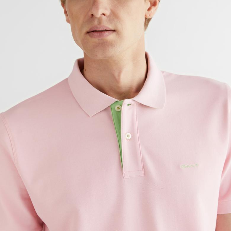 GANT Erkek Pembe Regular Fit Polo