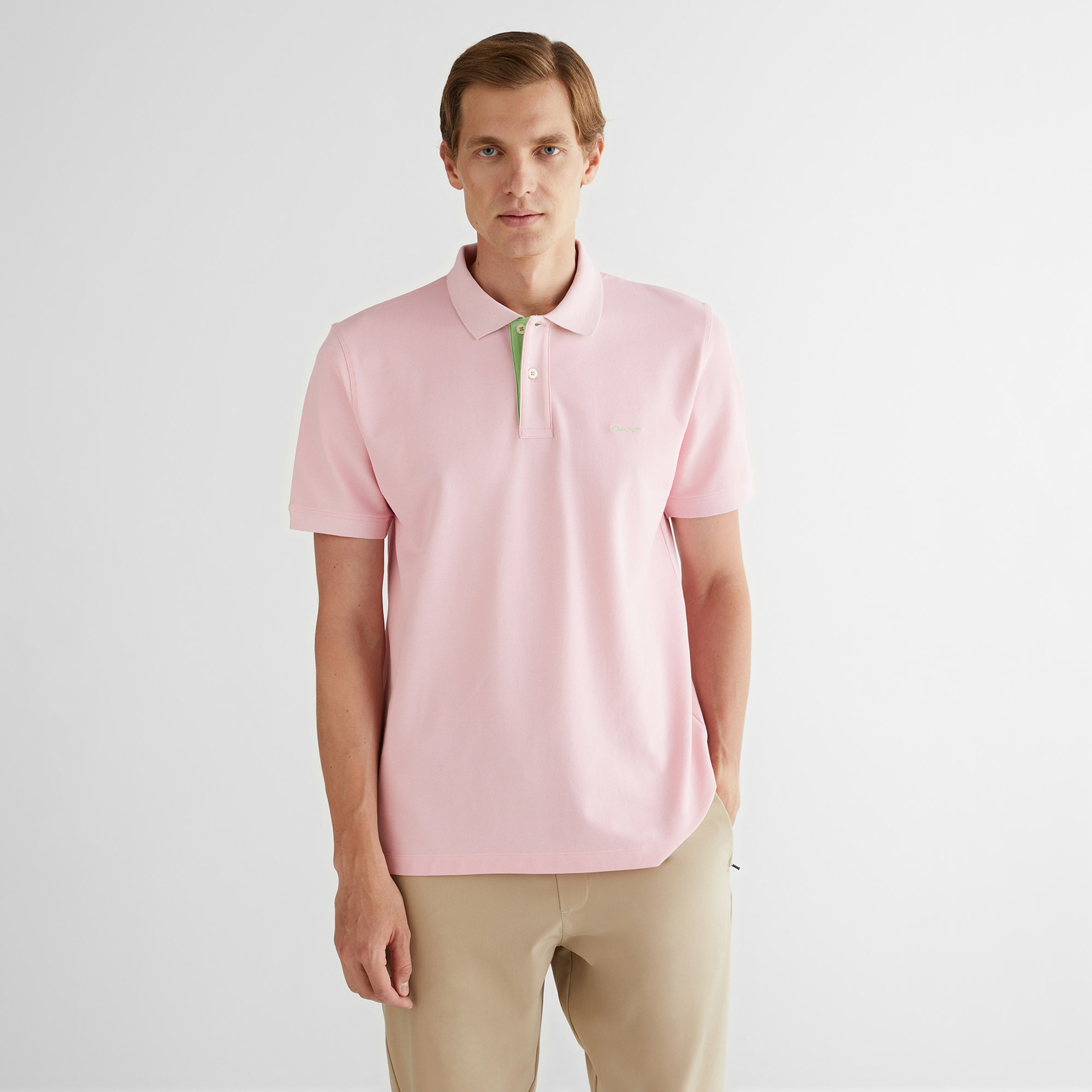 GANT Erkek Pembe Regular Fit Polo