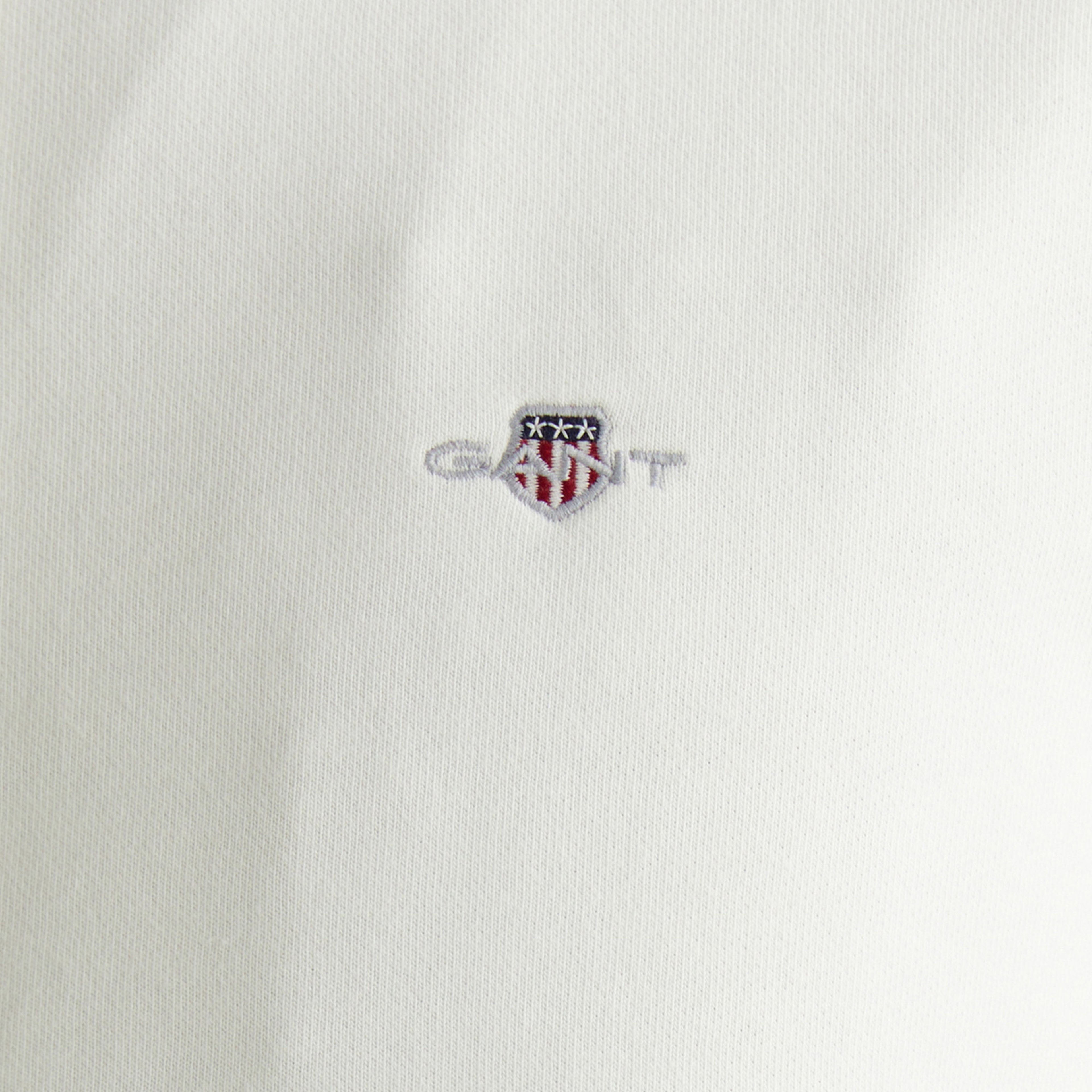 GANT Erkek Beyaz Regular Fit Fermuarlı Sweatshirt