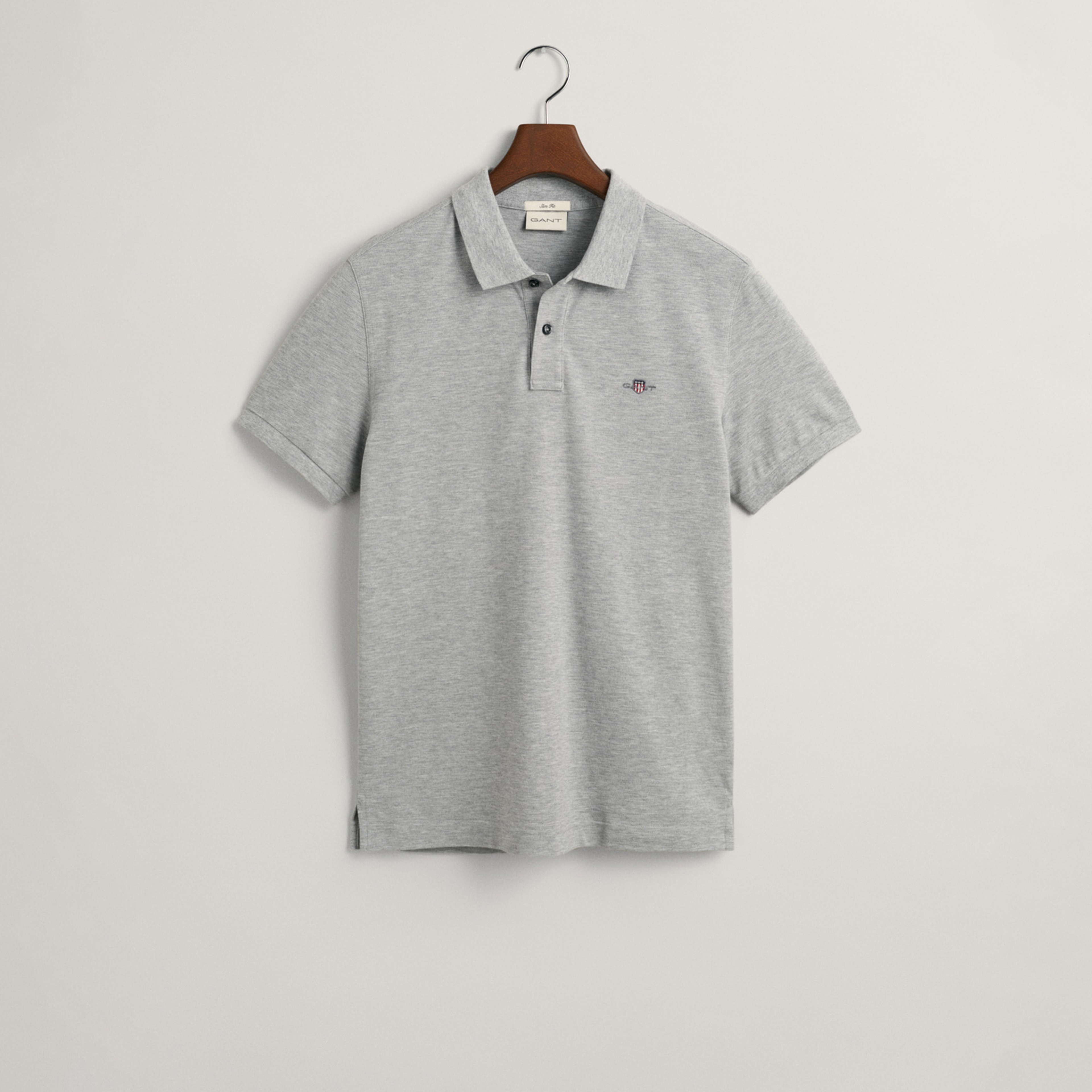 GANT Erkek Gri Slim Fit Polo