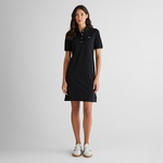 GANT Kadın Siyah Regular Fit Polo Yaka Elbise