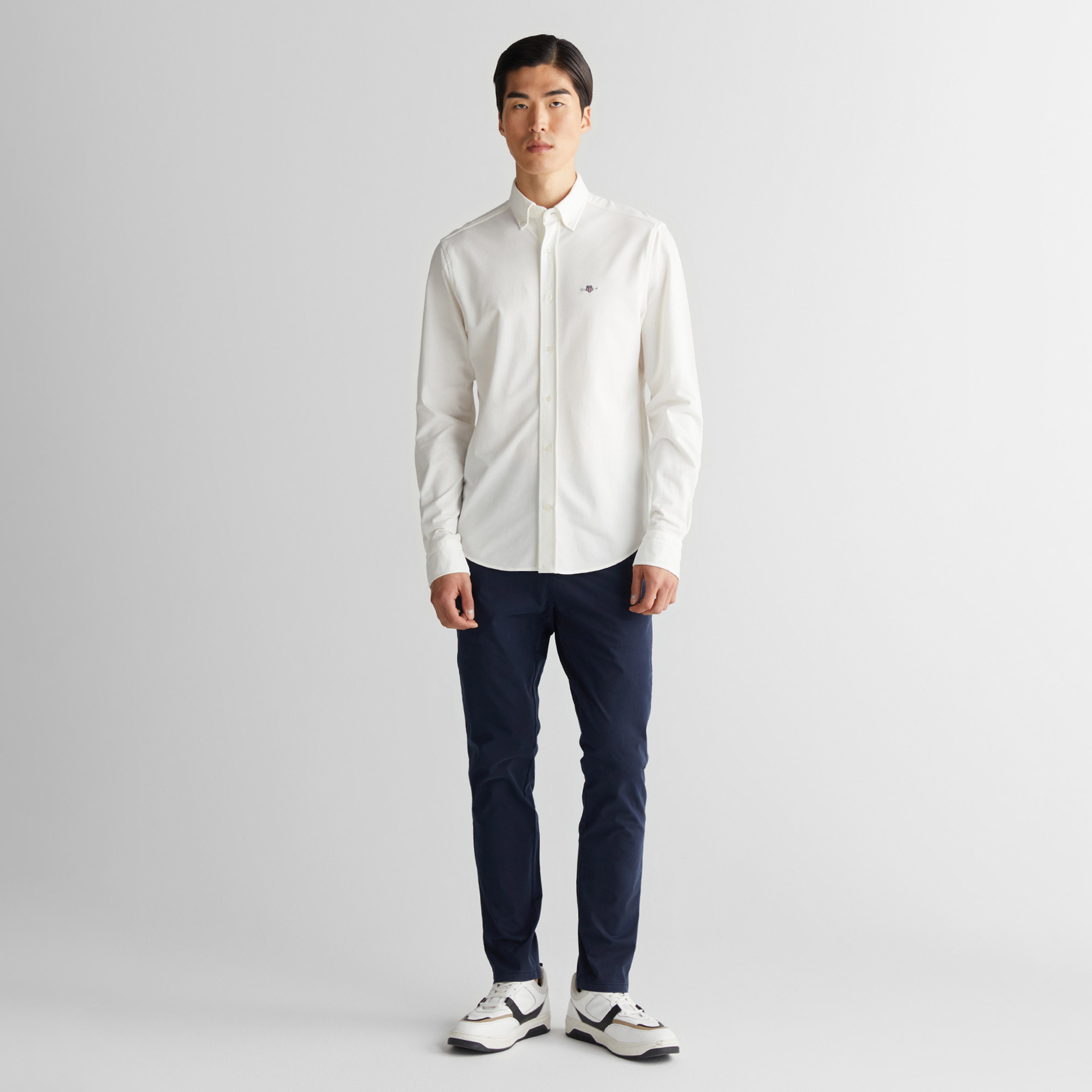 GANT Erkek Krem Regular Fit Gömlek Yaka Gömlek