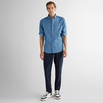 GANT Erkek Mavi Regular Fit Düğmeli Yaka Gömlek