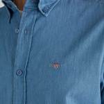 GANT Erkek Mavi Regular Fit Düğmeli Yaka Gömlek