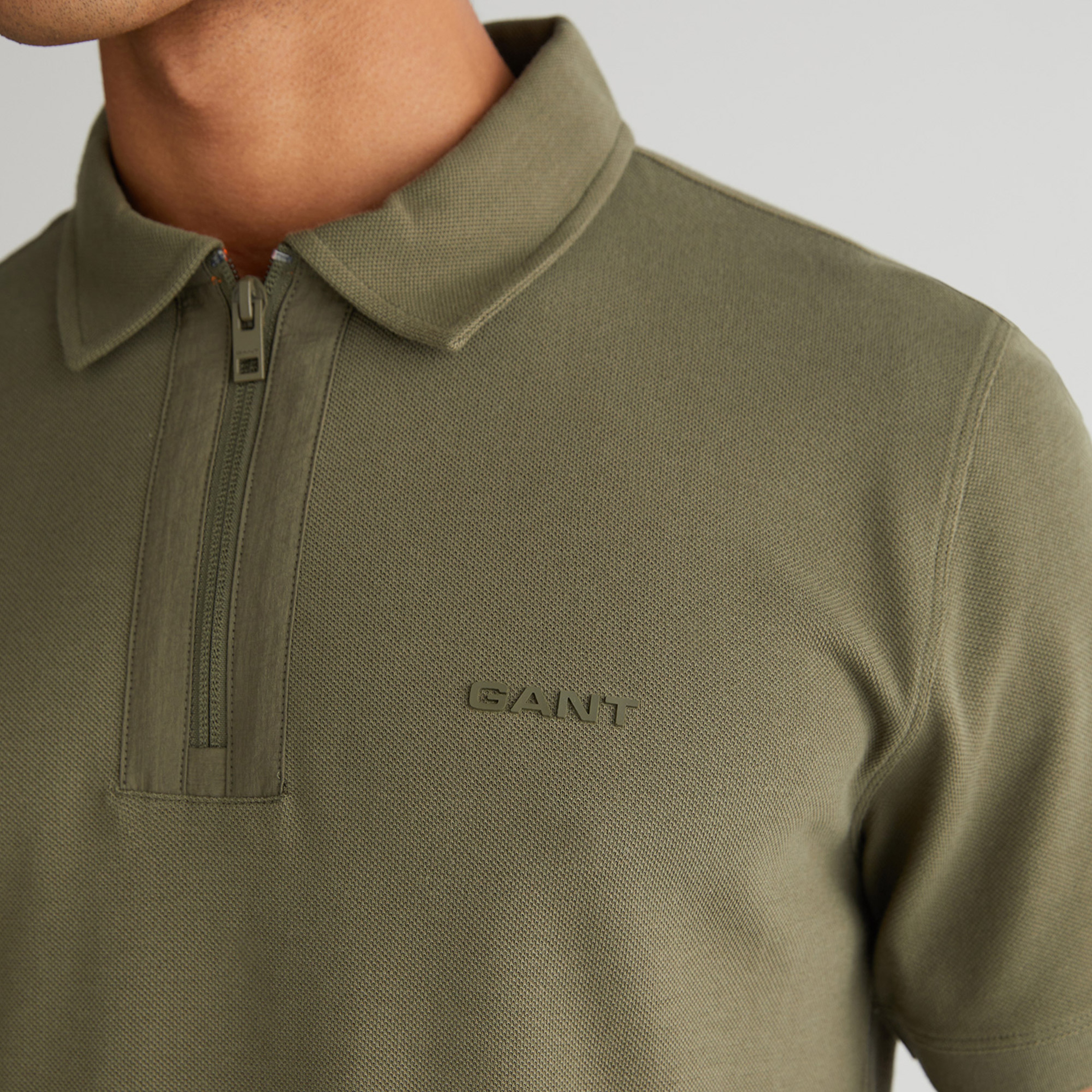 GANT Erkek Yeşil Regular Fit Logolu Polo