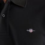 GANT Erkek Siyah Relaxed Fit Polo