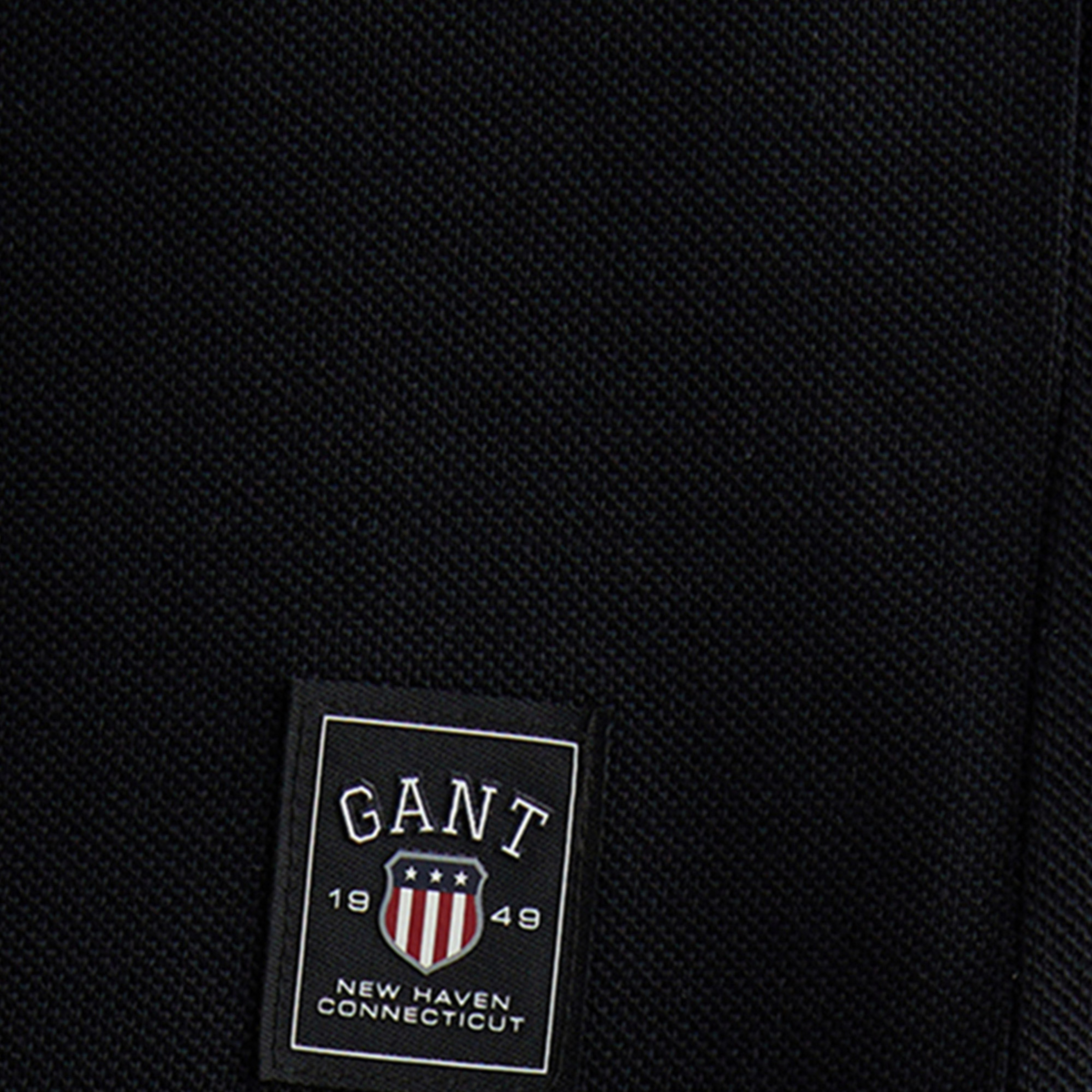 GANT Erkek Siyah Relaxed Fit Bisiklet Yaka Logolu T-Shirt