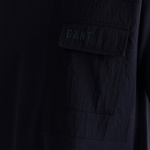 GANT Erkek Lacivert Relaxed Fit Bisiklet Yaka Logolu T-Shirt