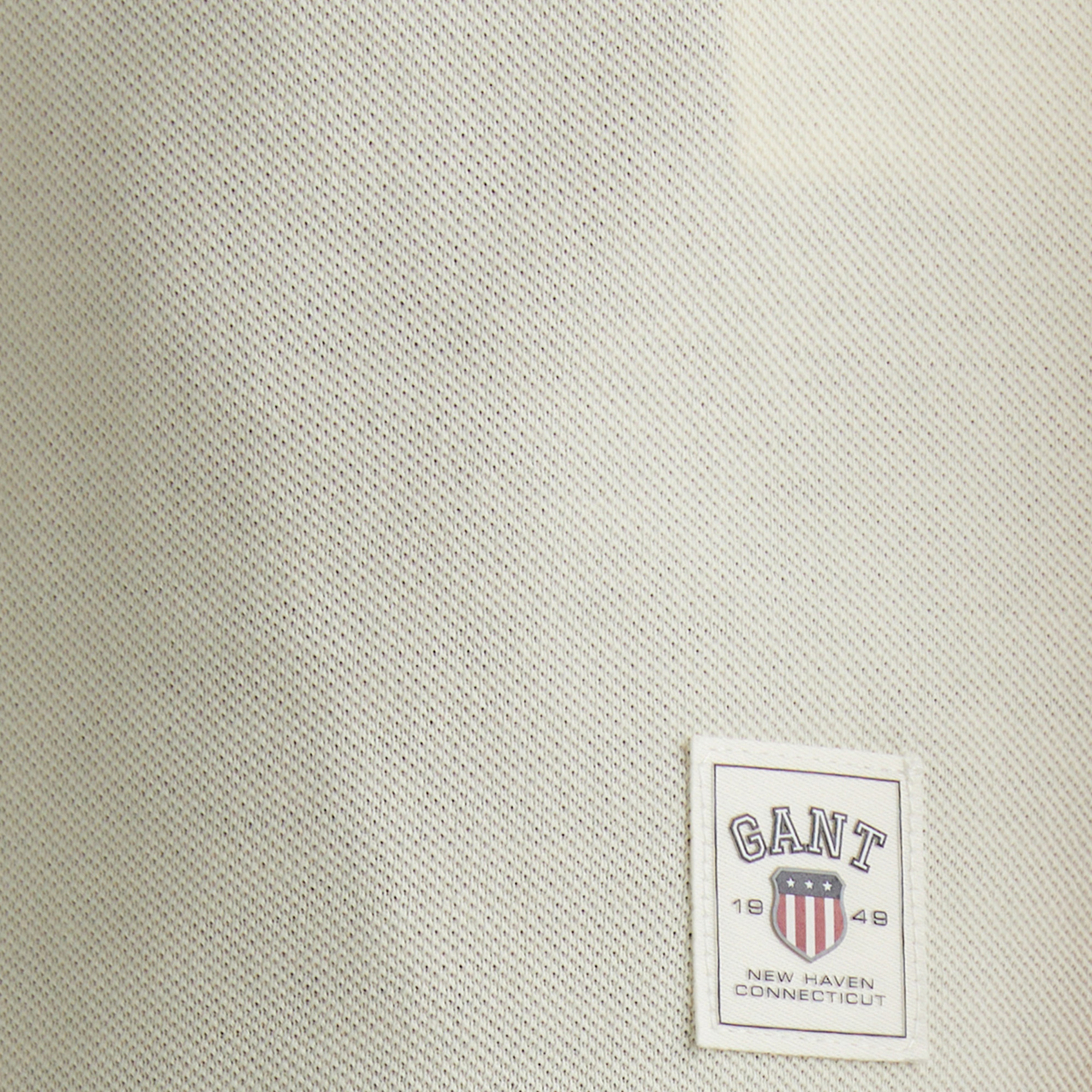 GANT Erkek Krem Relaxed Fit Bisiklet Yaka Logolu T-Shirt