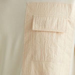 GANT Erkek Krem Relaxed Fit Bisiklet Yaka Logolu T-Shirt