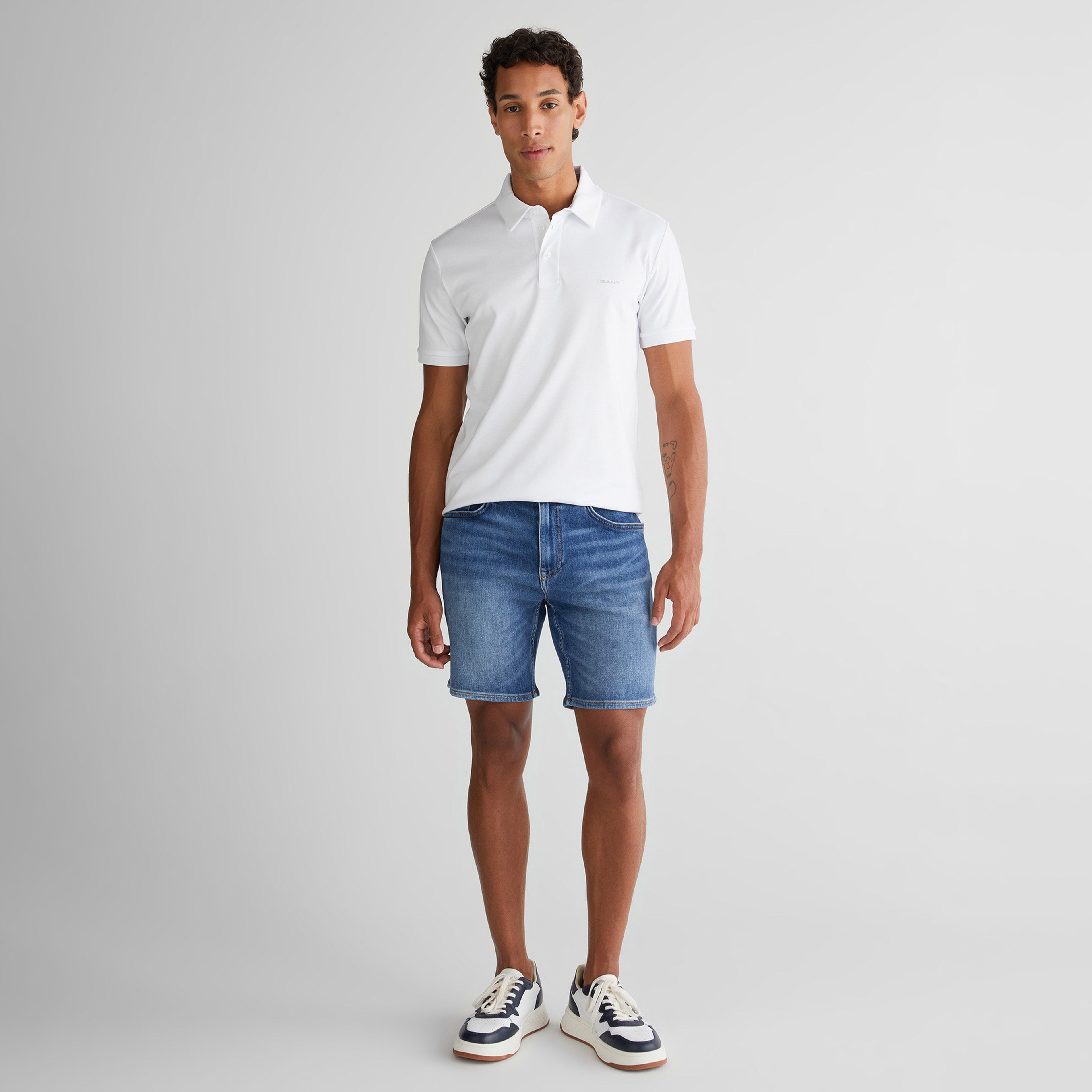 GANT Erkek Mavi Regular Fit Şort