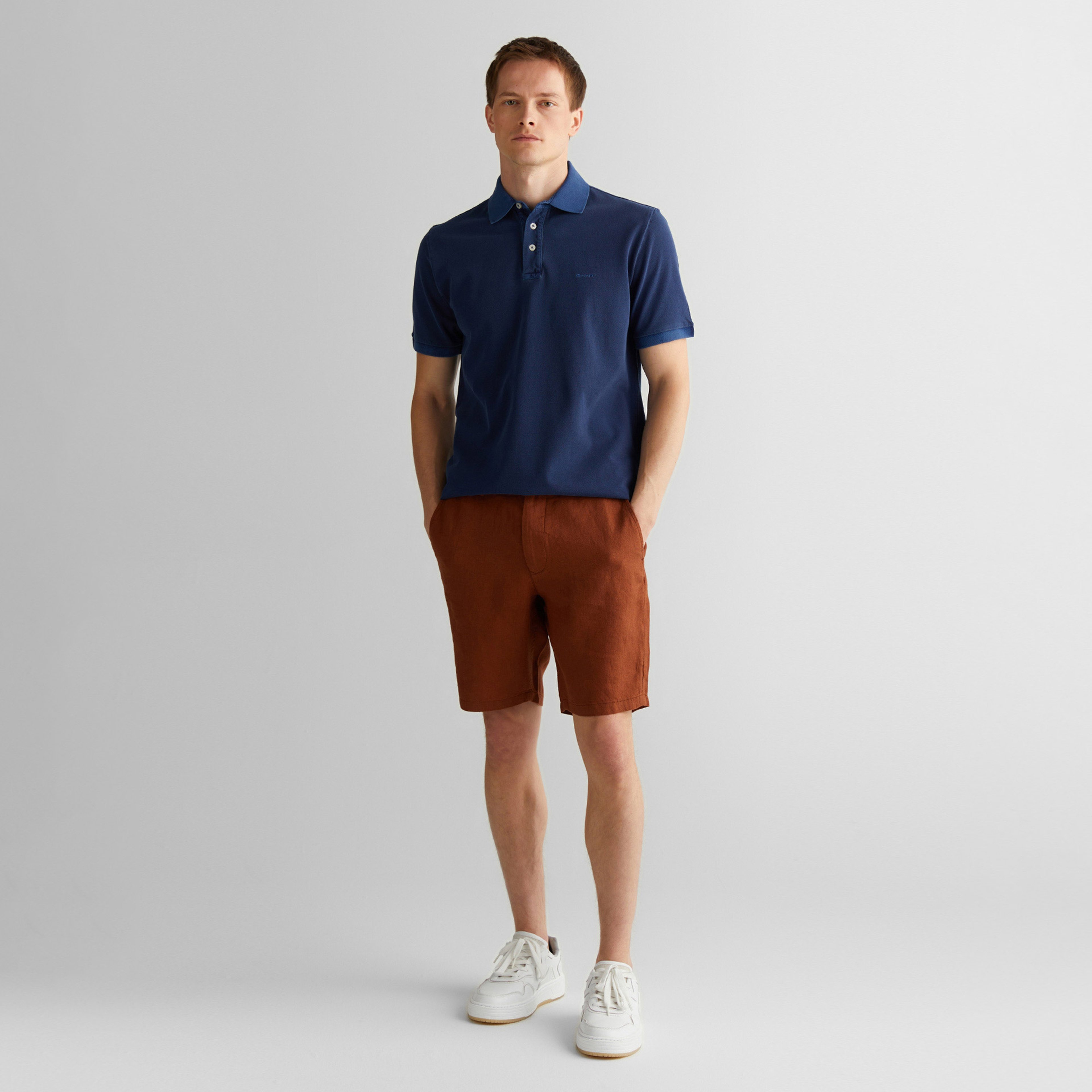 GANT Erkek Lacivert Regular Fit Polo