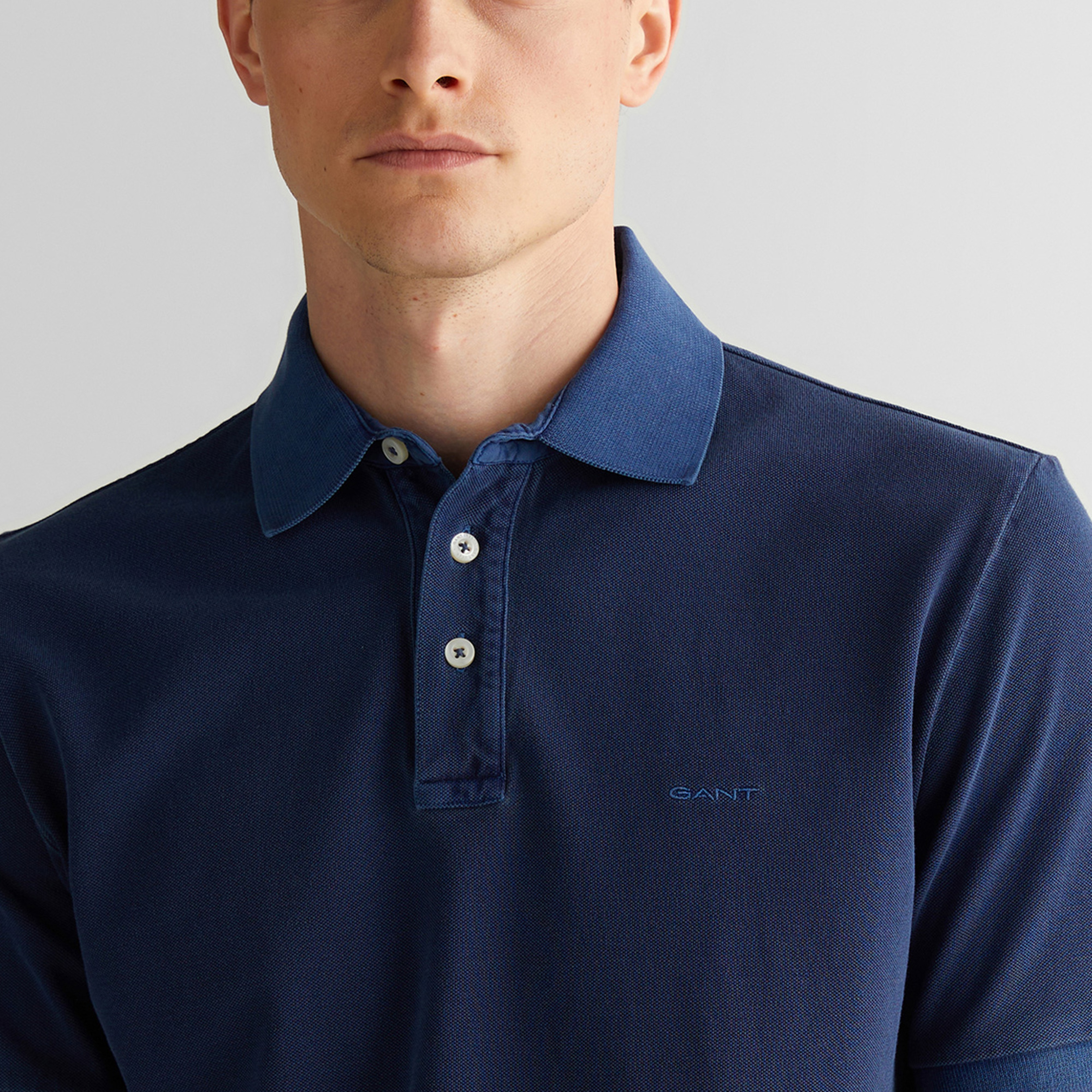 GANT Erkek Lacivert Regular Fit Polo