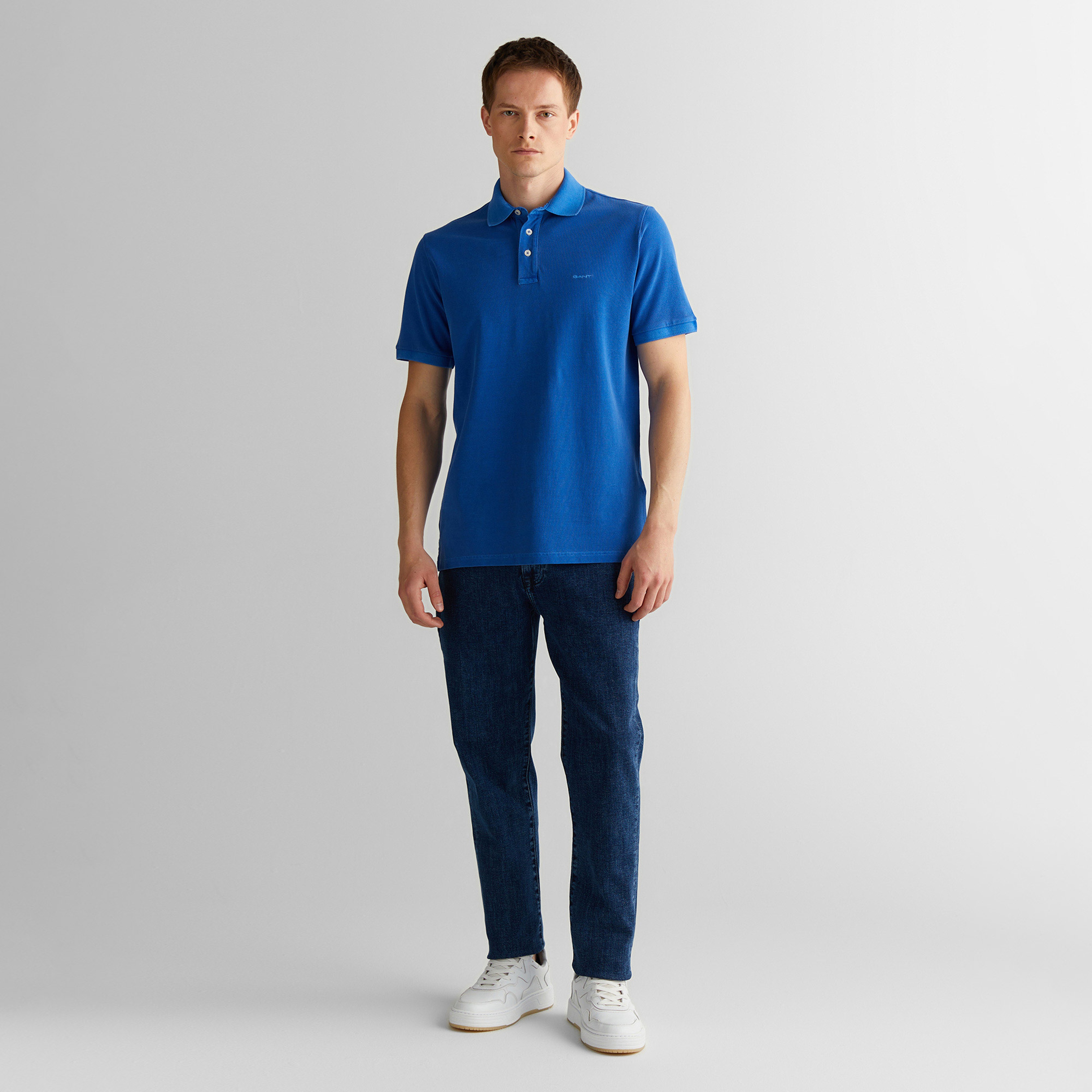 GANT Erkek Lacivert Regular Fit Polo
