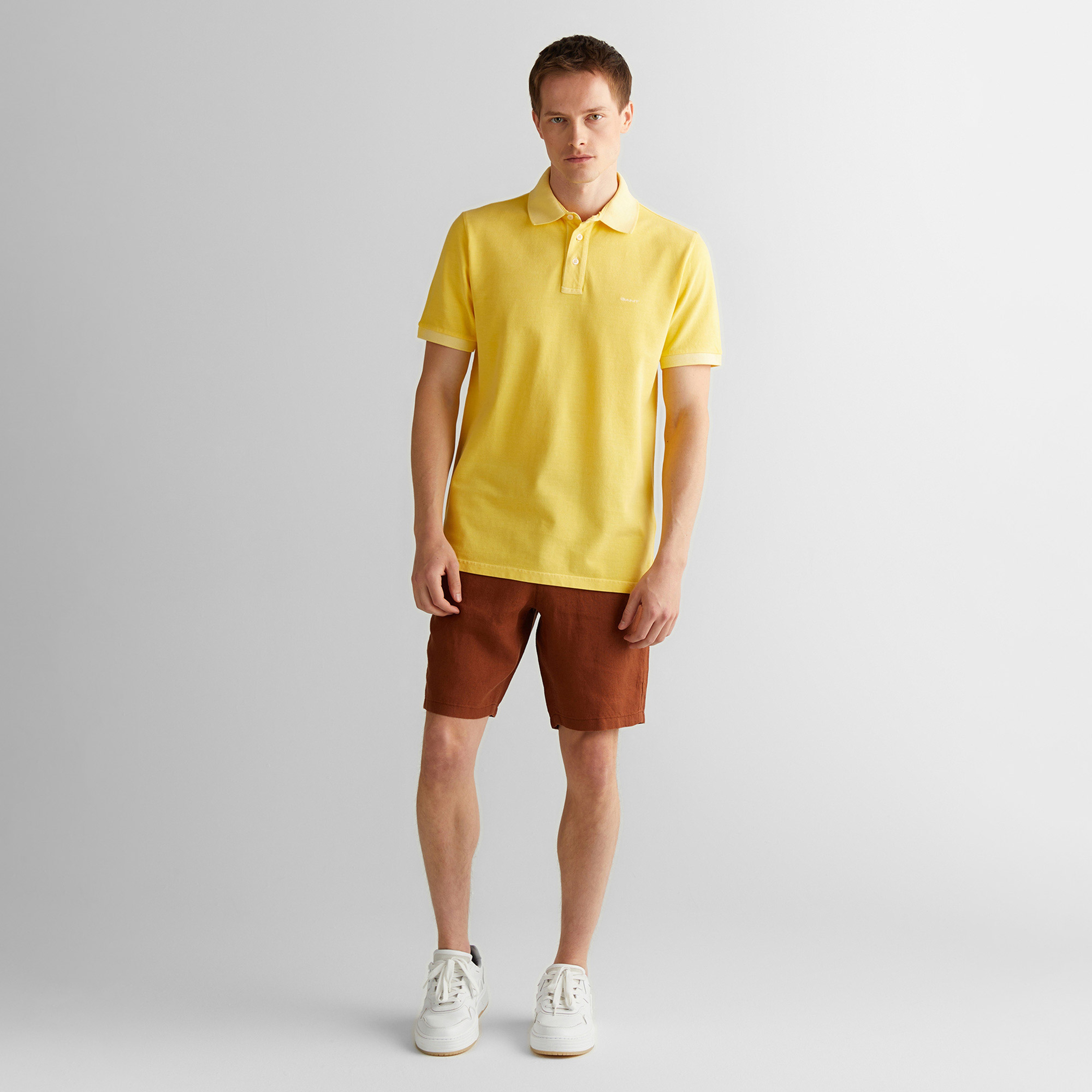 GANT Erkek Sarı Regular Fit Polo