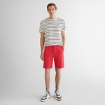 GANT Erkek Krem Regular Fit Bisiklet Yaka Çizgili T-Shirt