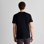 GANT Erkek Siyah Regular Fit Bisiklet Yaka Logolu T-Shirt