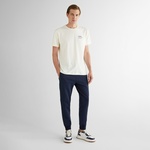 GANT Erkek Krem Regular Fit Bisiklet Yaka Logolu T-Shirt