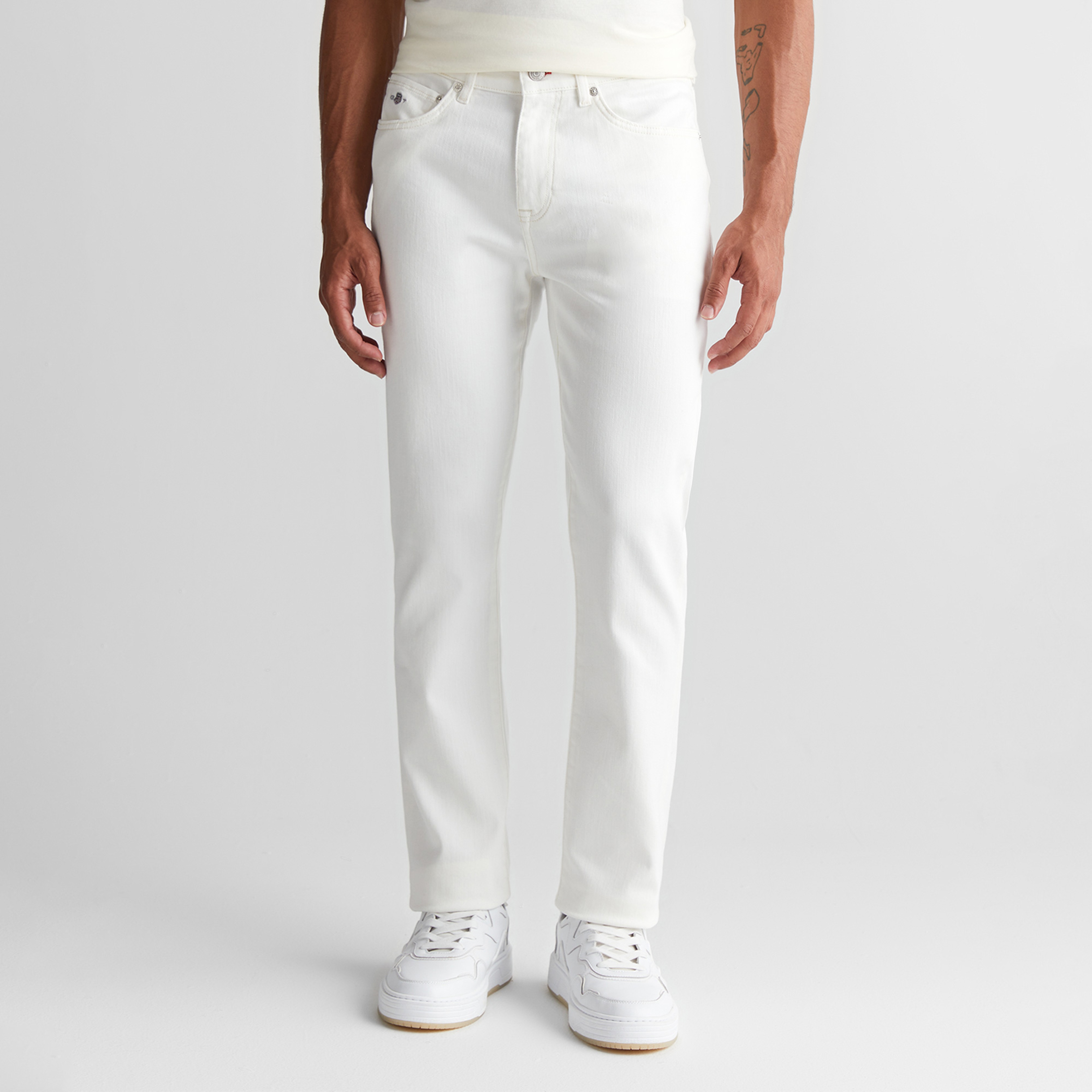 GANT Erkek Krem Regular Fit Pantolon