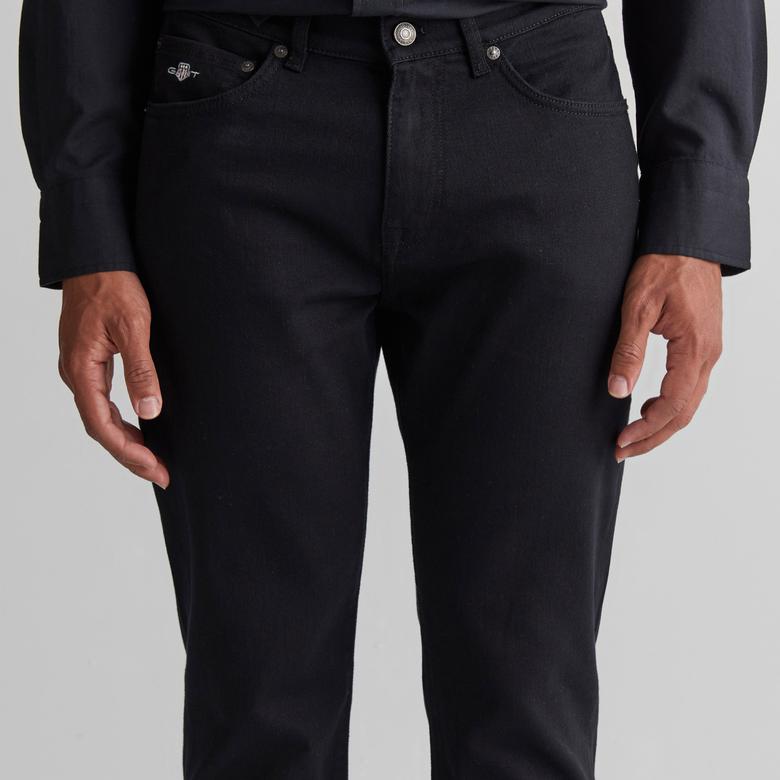 GANT Erkek Siyah Regular Fit Pantolon
