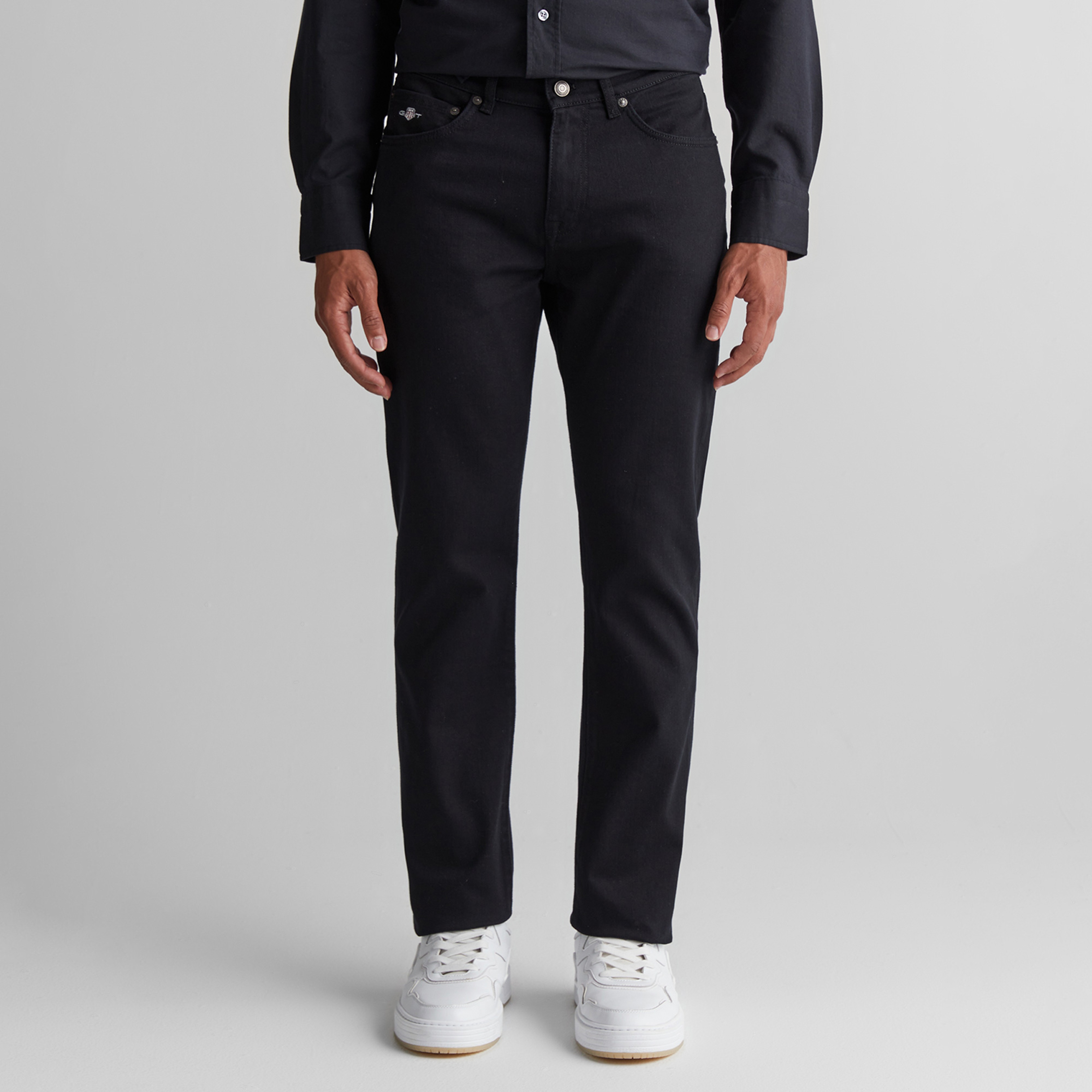 GANT Erkek Siyah Regular Fit Pantolon