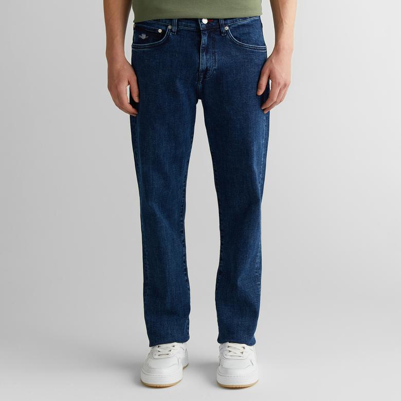 GANT Erkek Mavi Regular Fit Pantolon