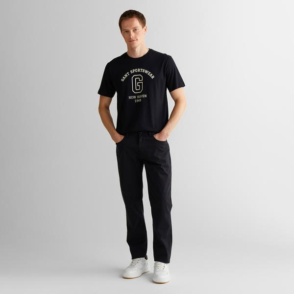 GANT Erkek Siyah Regular Fit Pantolon