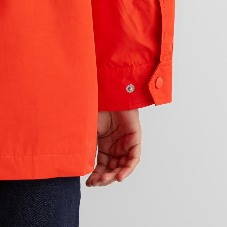 GANT Kadın Turuncu Relaxed Fit Kapüşonlu Yağmurluk