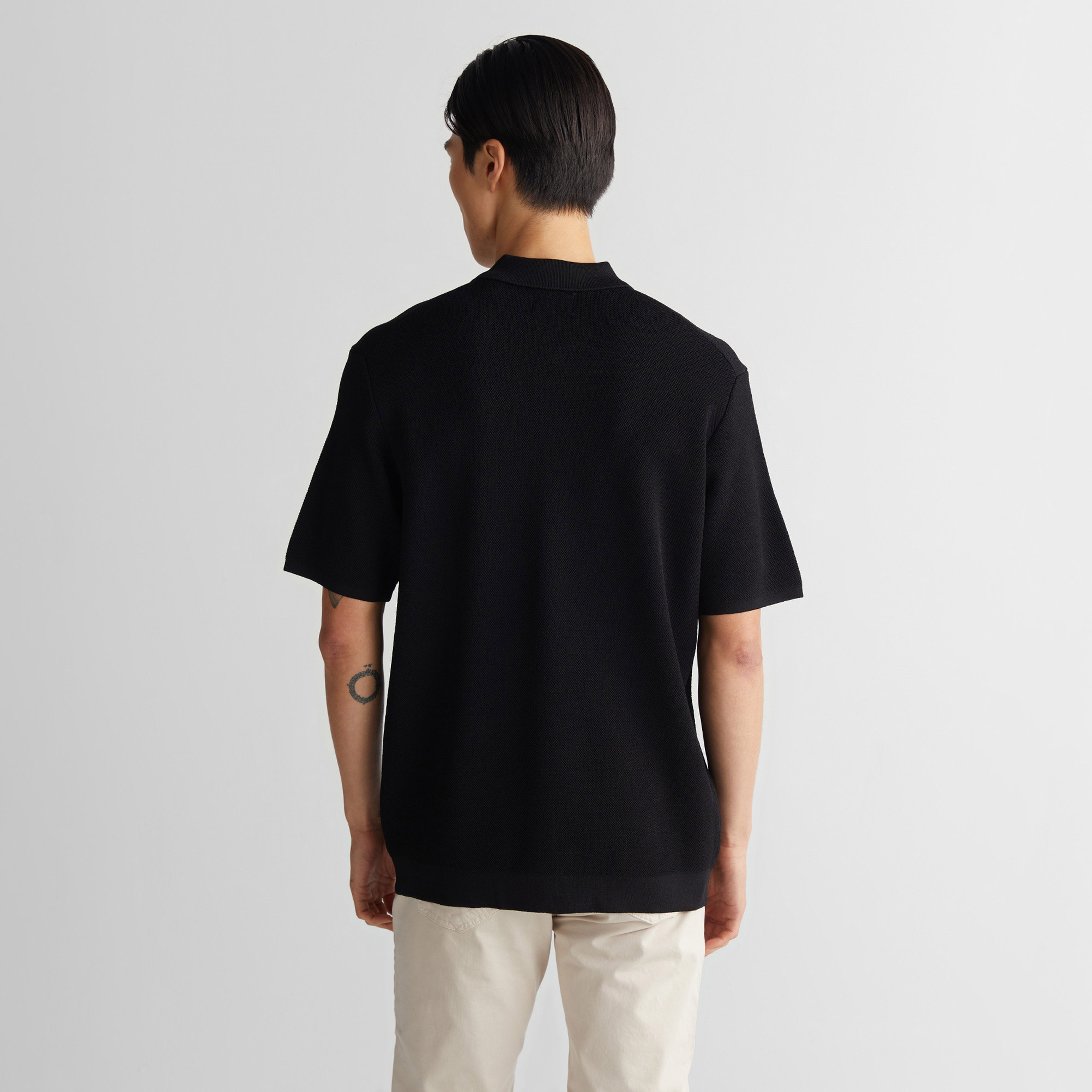 GANT Erkek Siyah Regular Fit Triko