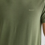GANT Erkek Yeşil Slim Fit Bisiklet Yaka T-shirt