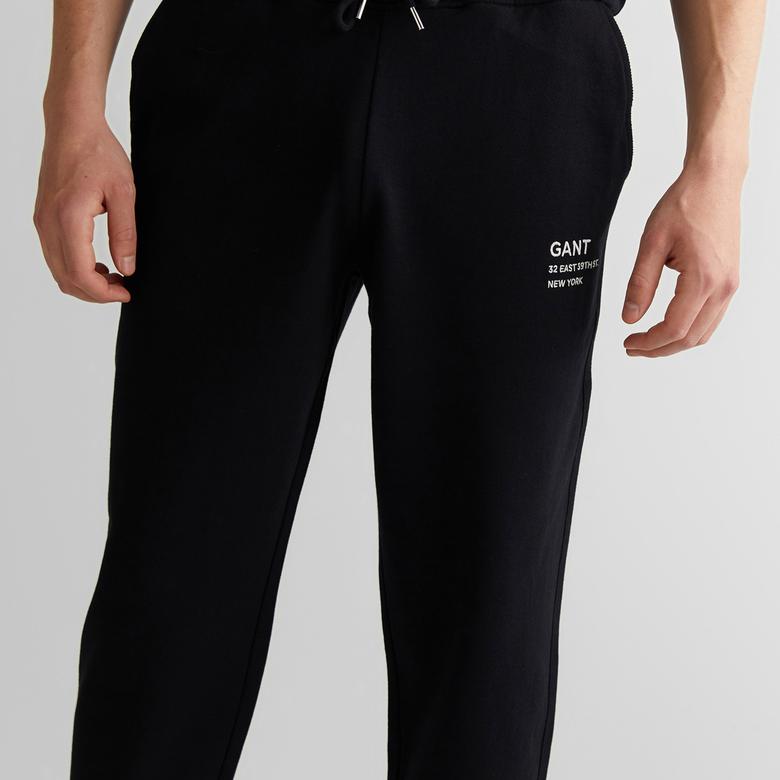 GANT Erkek Siyah Regular Fit Eşofman Altı