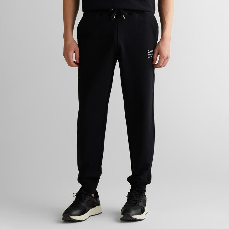 GANT Erkek Siyah Regular Fit Eşofman Altı