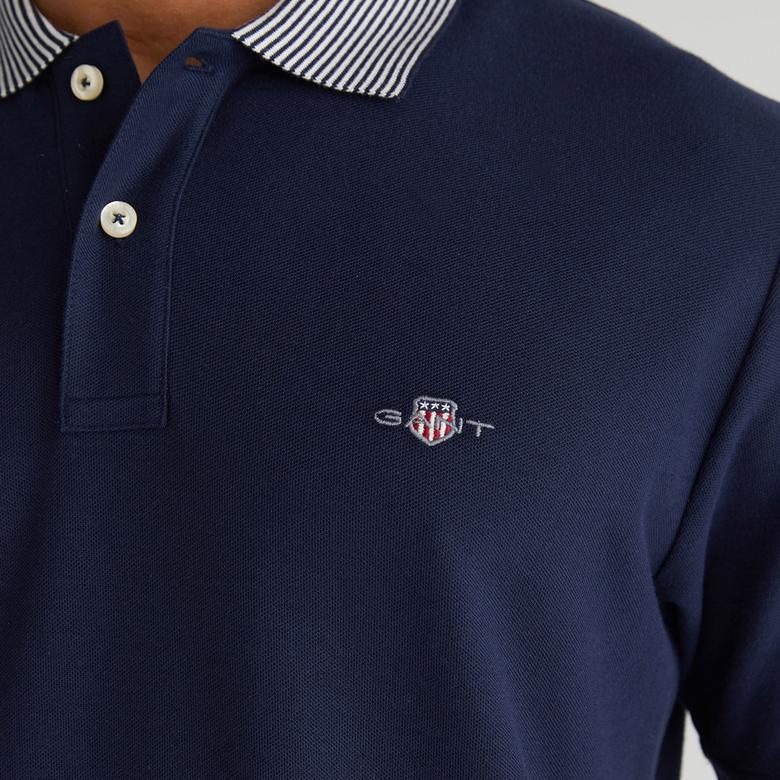 GANT Erkek Lacivert Regular Fit Polo