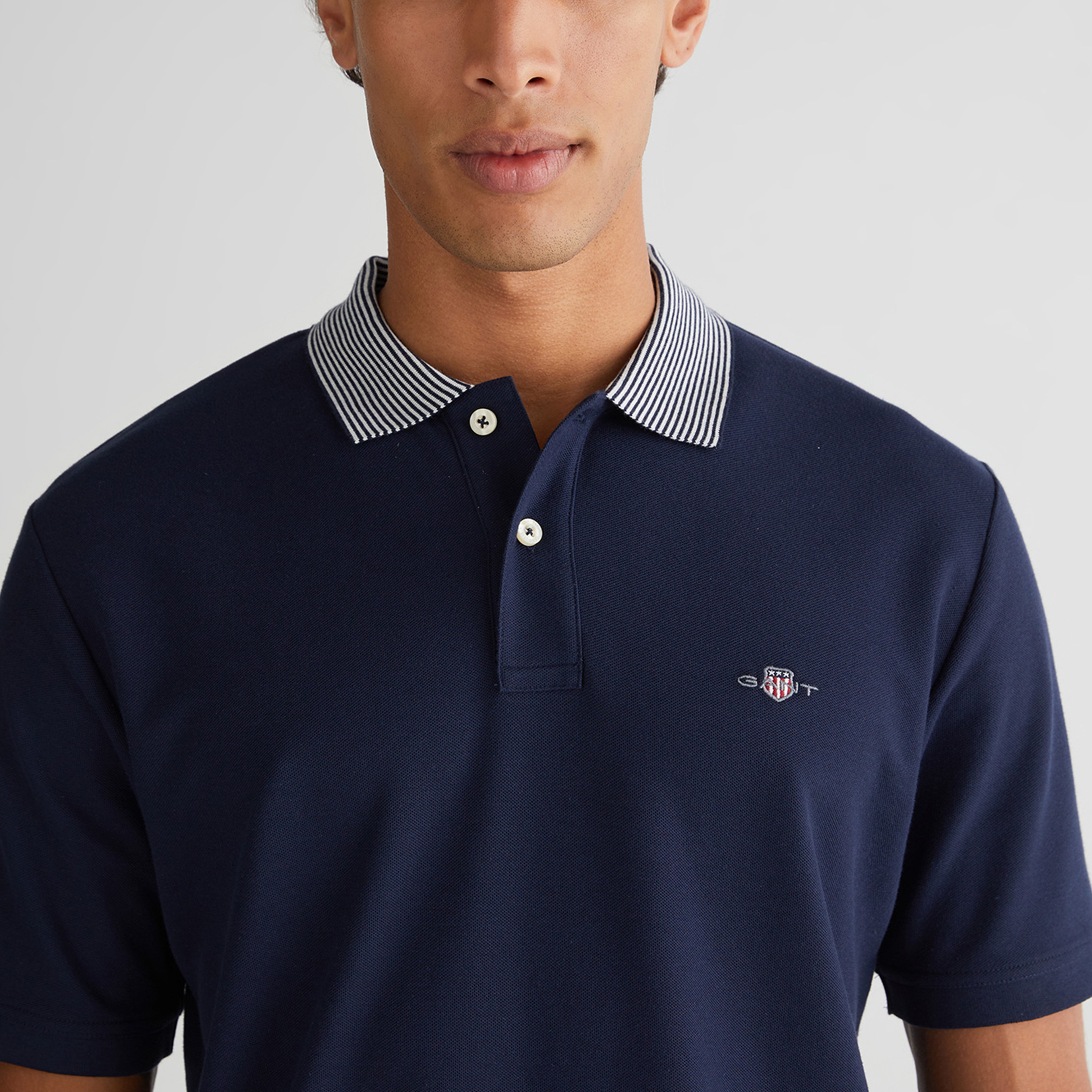 GANT Erkek Lacivert Regular Fit Polo