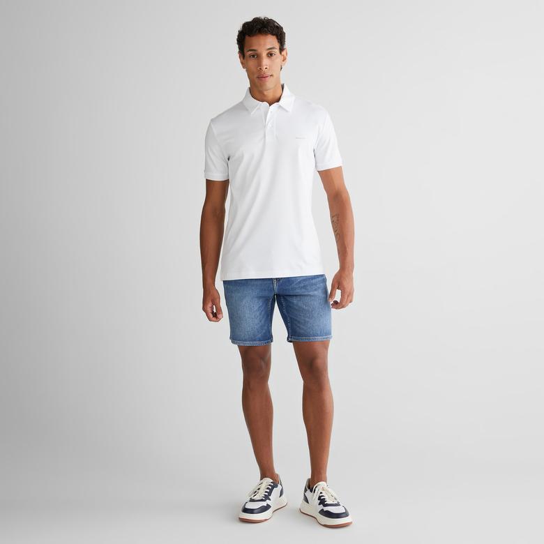 GANT Erkek Beyaz Slim Fit Polo