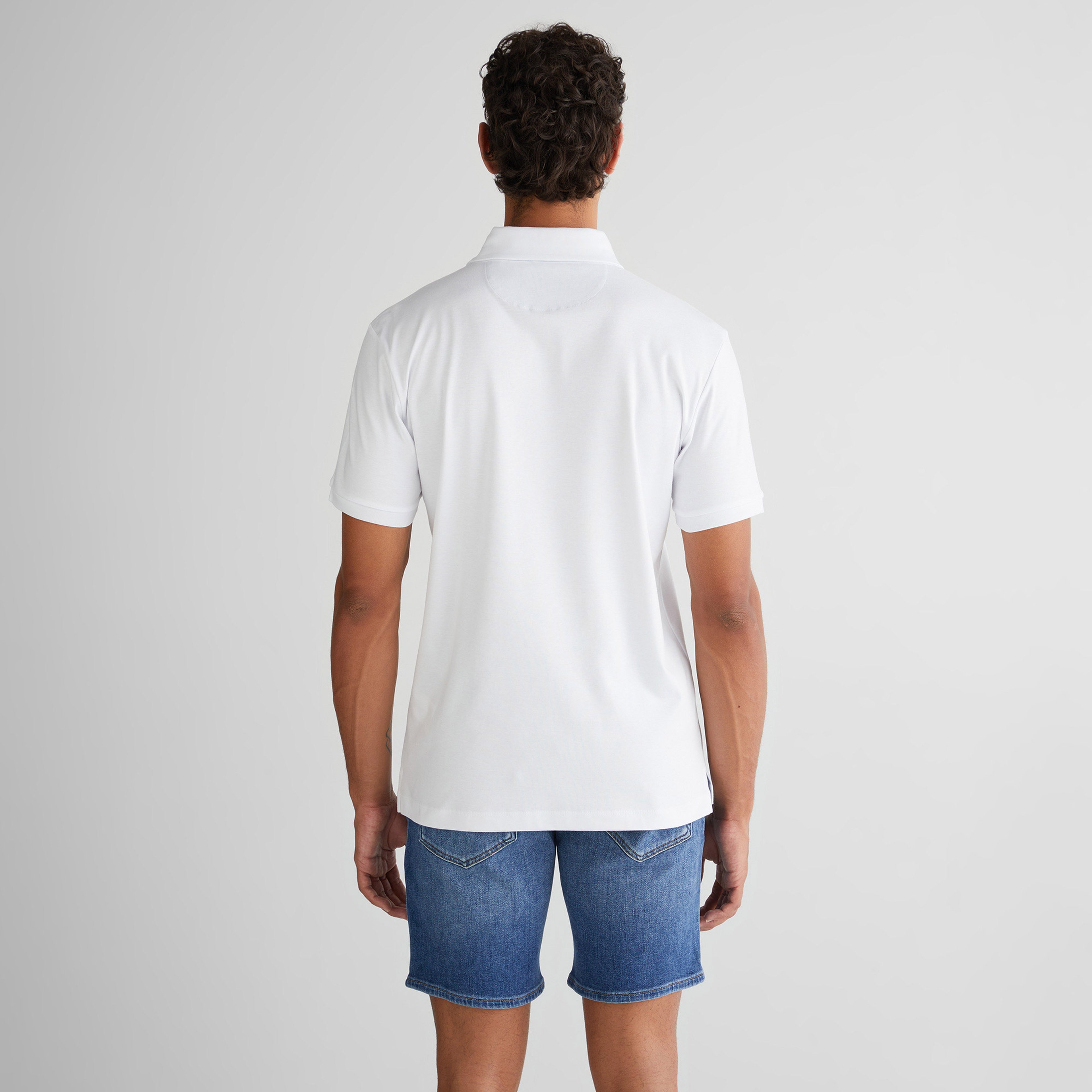 GANT Erkek Beyaz Slim Fit Polo