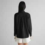 GANT Kadın Siyah Klasik Yaka Gömlek