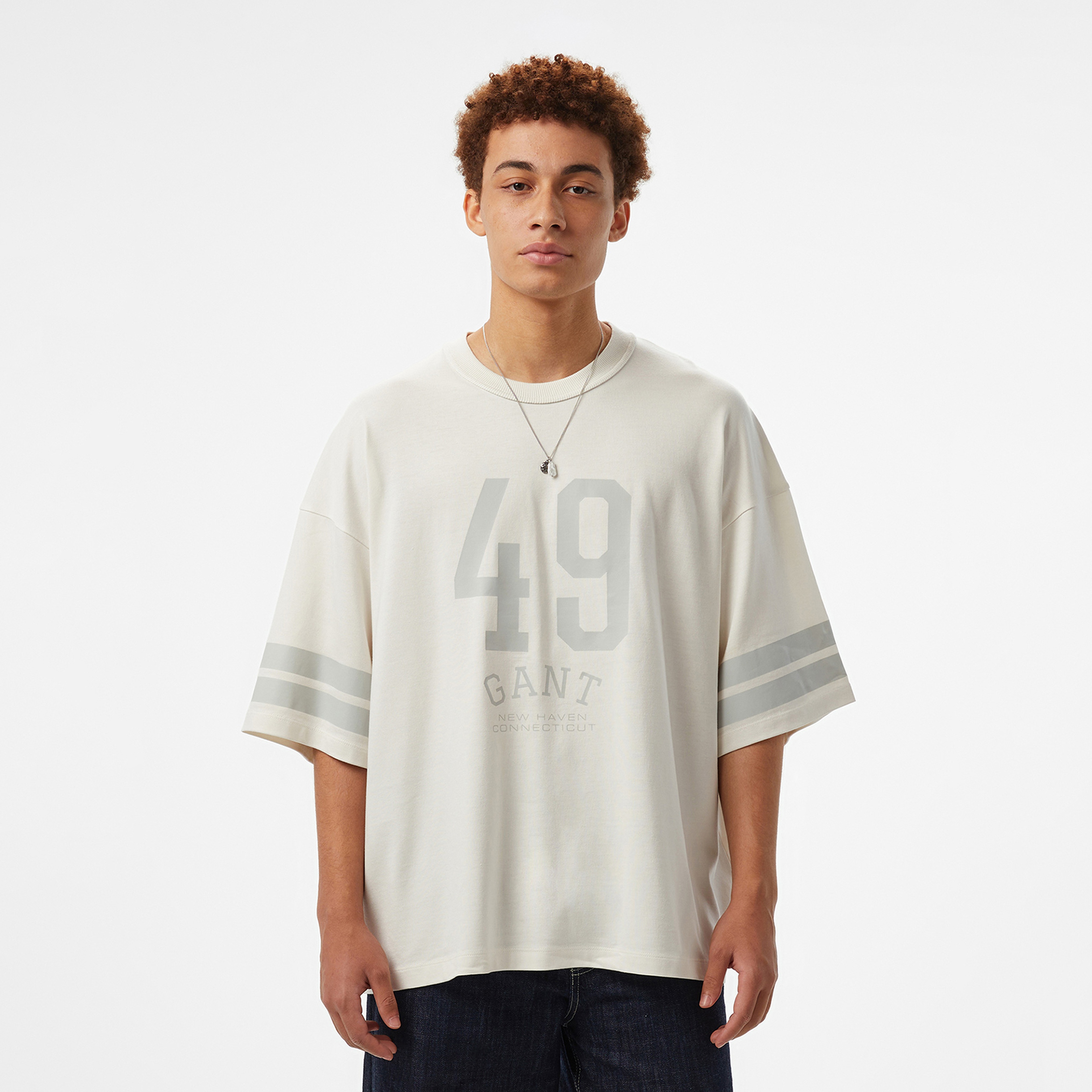 GANT Erkek Beyaz T-Shirt