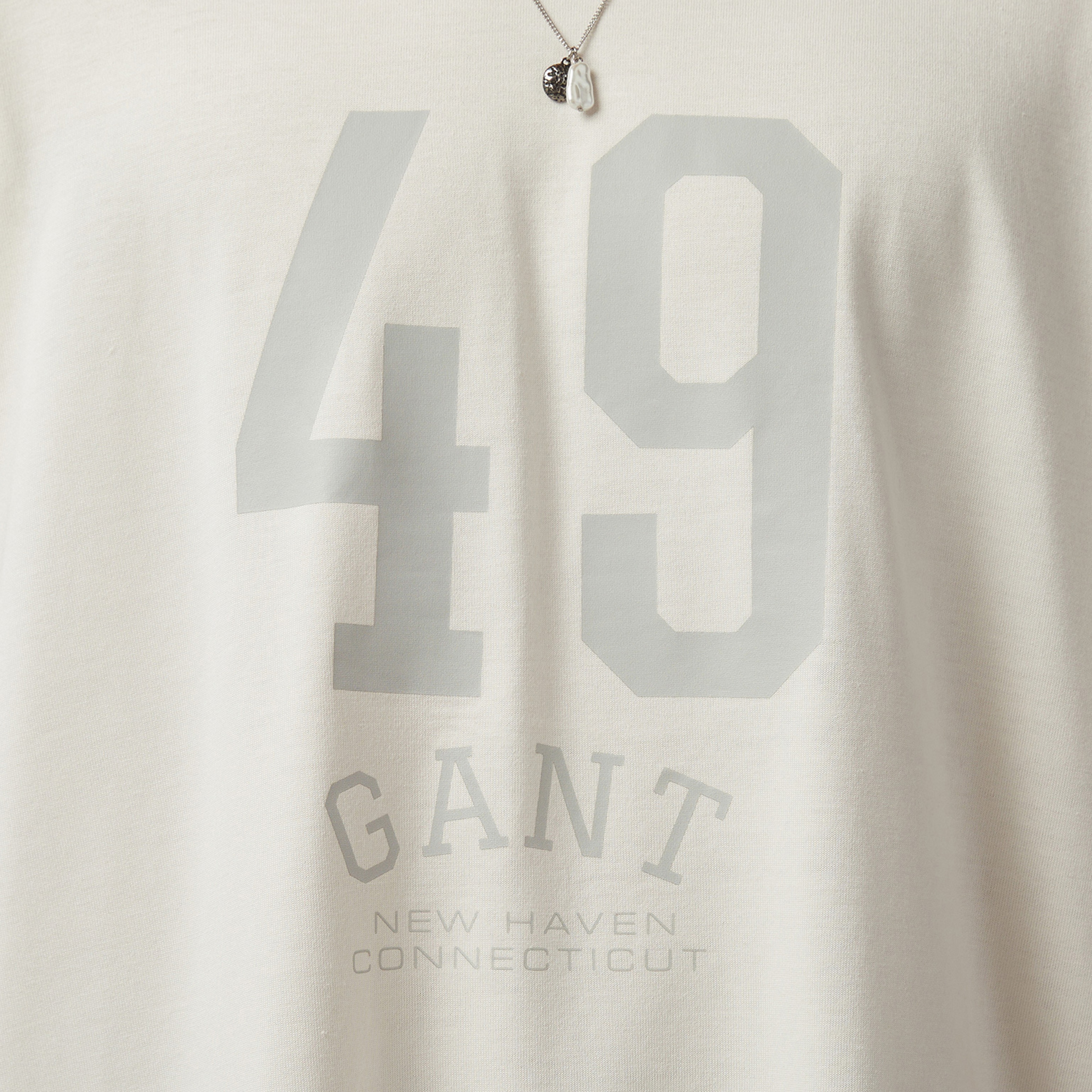 GANT Erkek Beyaz T-Shirt