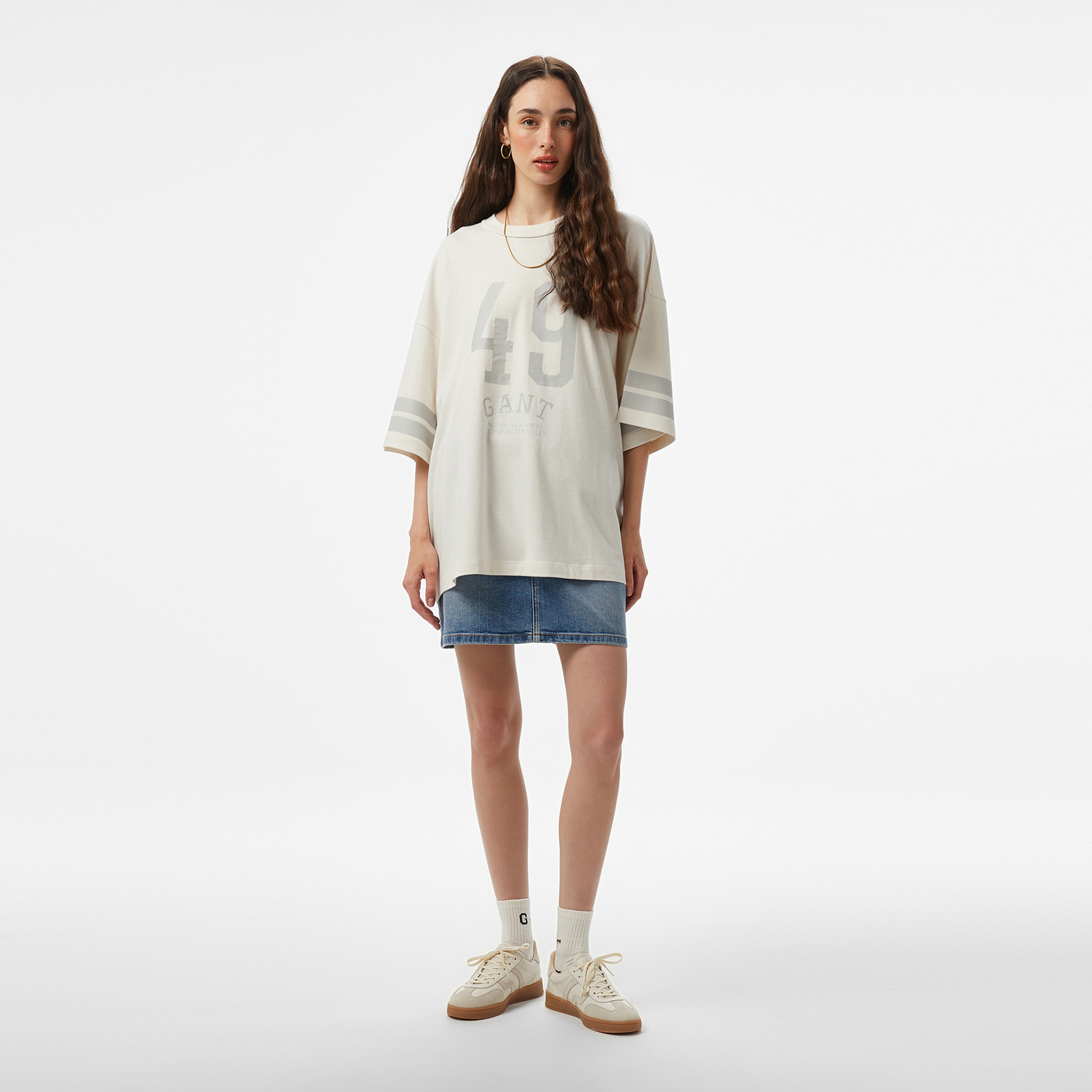 GANT Erkek Beyaz T-Shirt